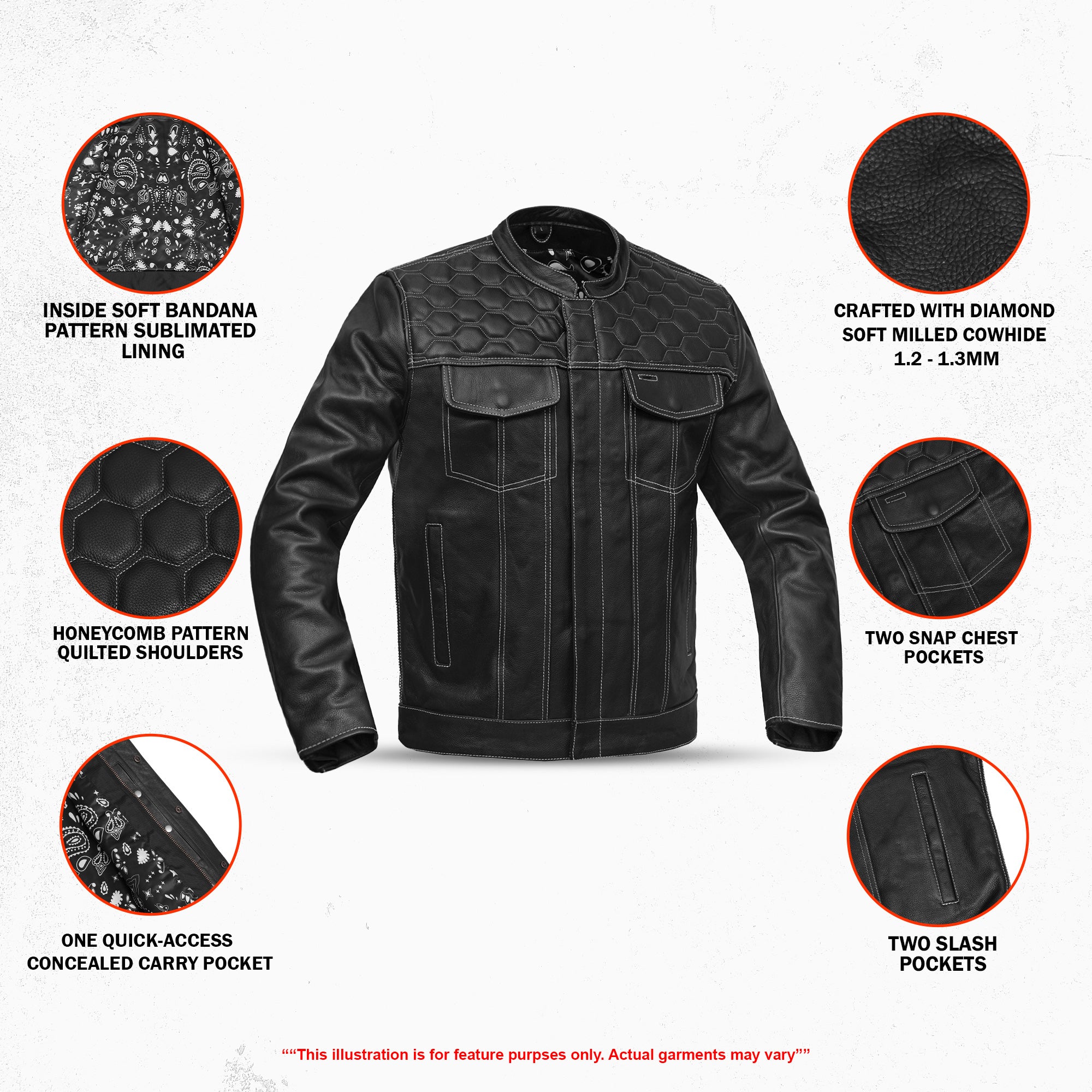 Nocturne - Men’s Motorcycle Leather Jacket