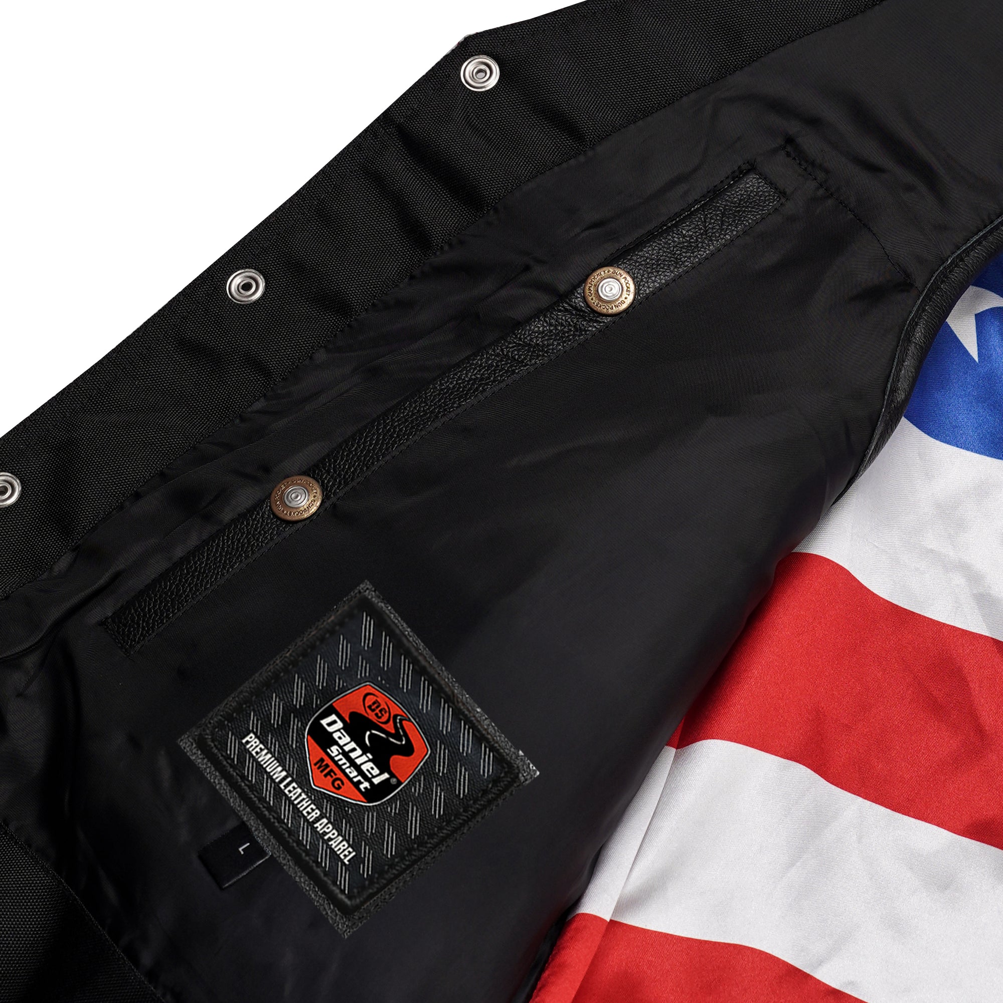 Patriot's Path - Men’s Motorcycle Leather Vest