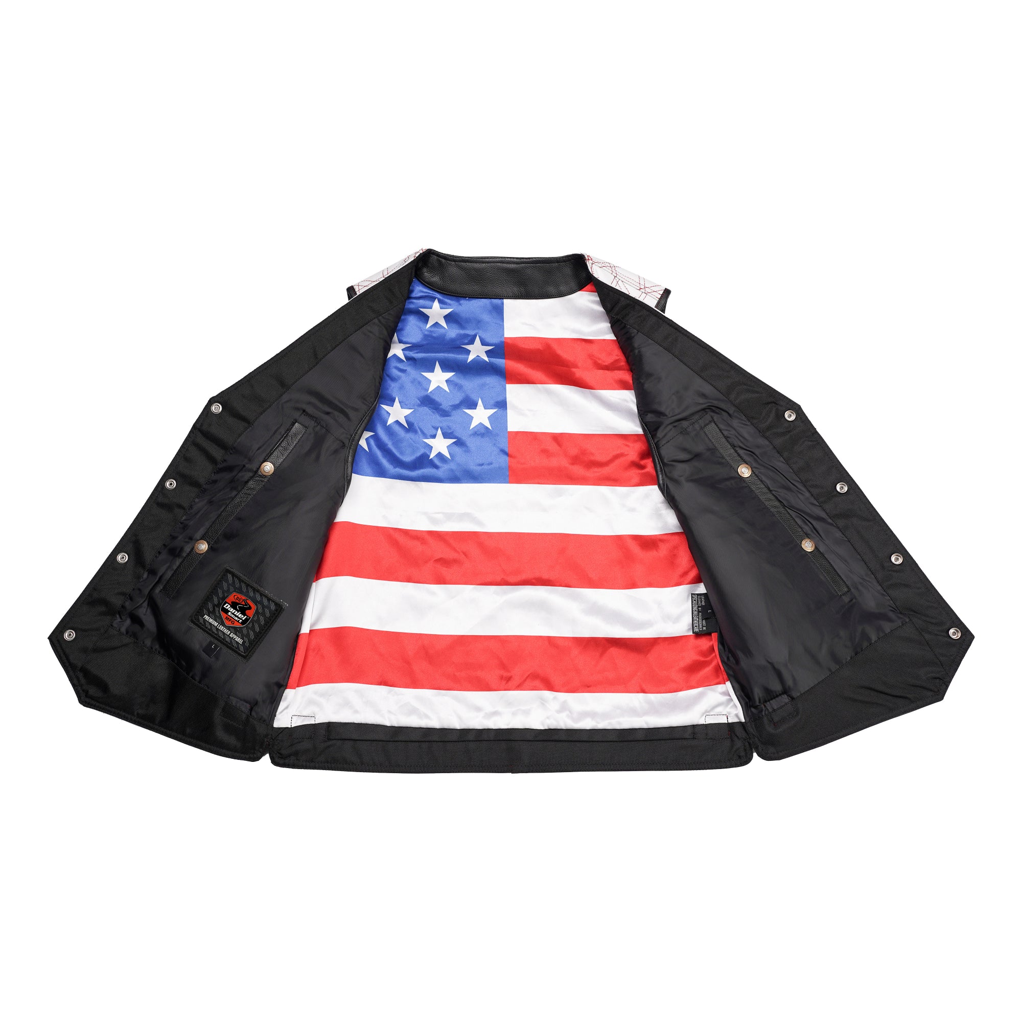 Patriot's Path - Men’s Motorcycle Leather Vest
