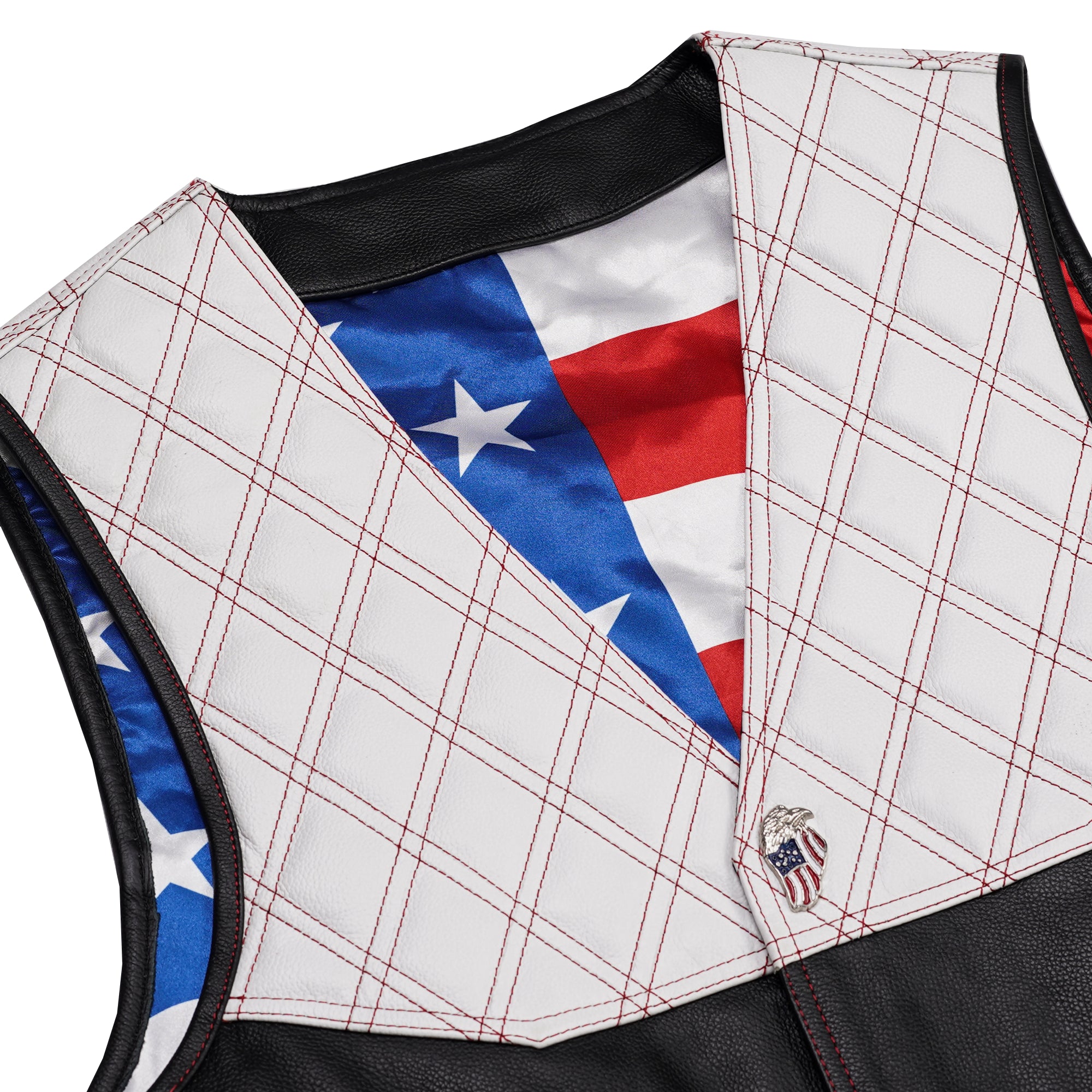 Patriot's Path - Men’s Motorcycle Leather Vest