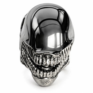 Stainless Steel Alien Skull Biker Ring