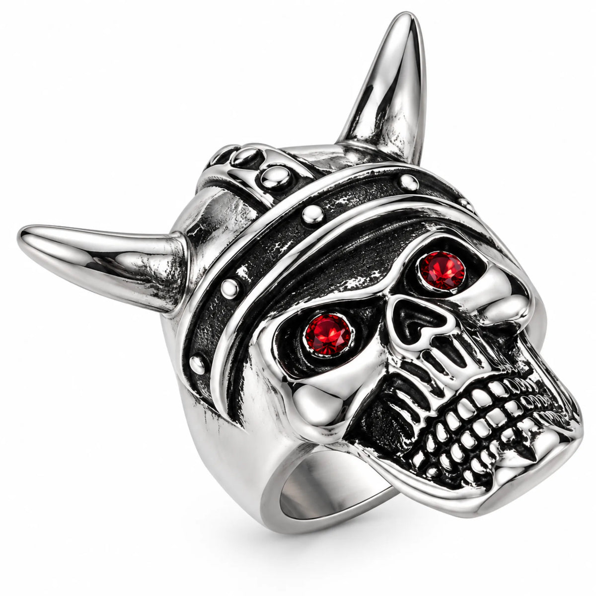 Stainless Steel King Rider Biker Ring