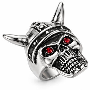 Stainless Steel King Rider Biker Ring