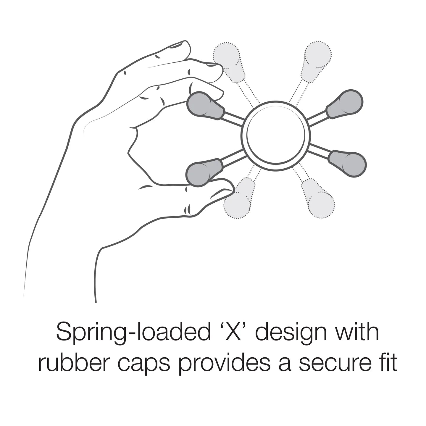 RAM® X-Grip® Universal Phone Holder with Ball - B Size