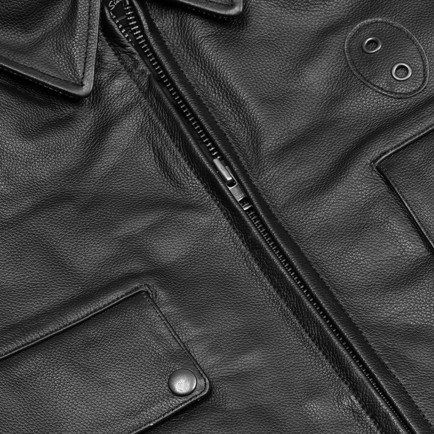 Raw Cope Men’s Leather Motorcycle Jacket