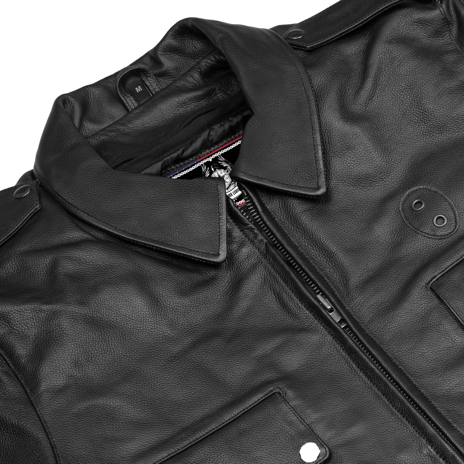 Raw Cope™  Men’s Leather Motorcycle Jacket