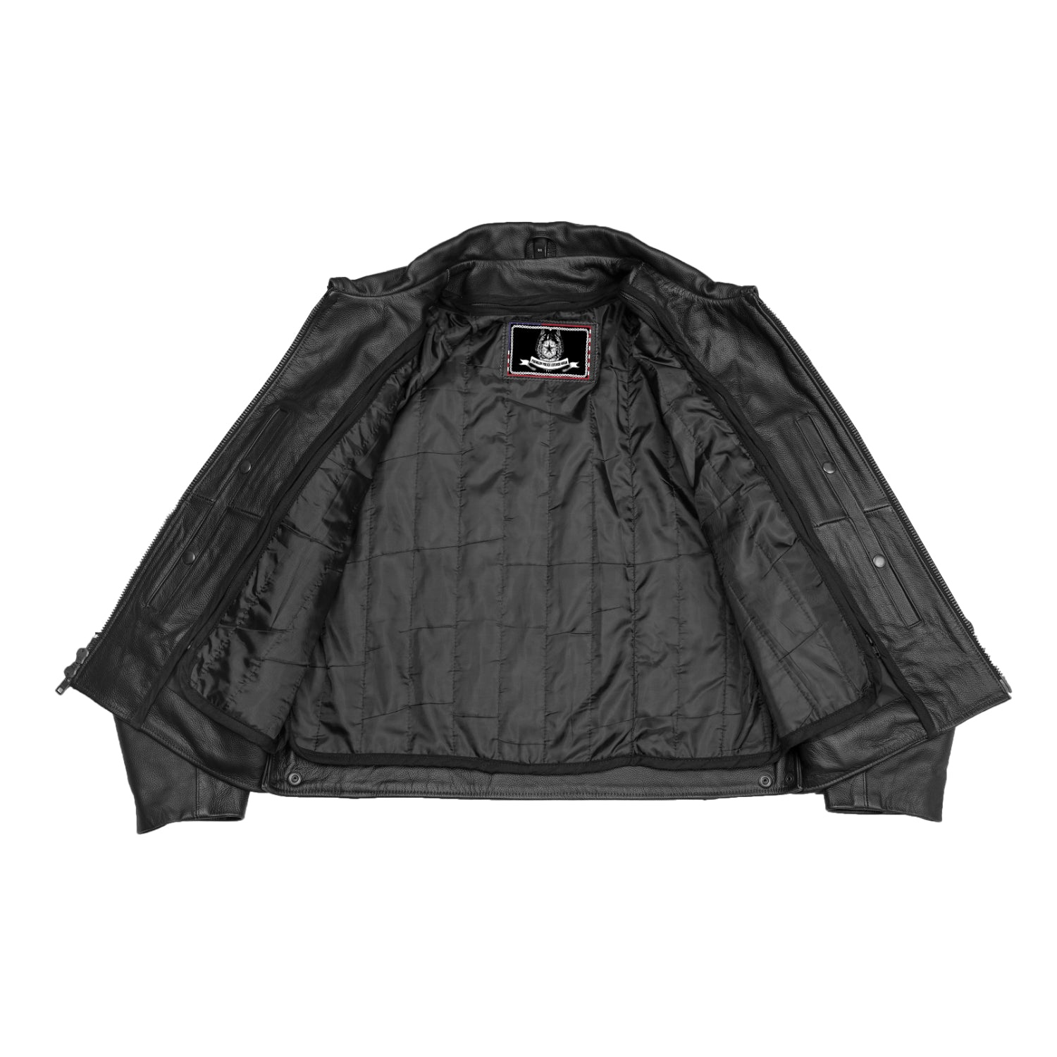 Raw Cope™  Men’s Leather Motorcycle Jacket