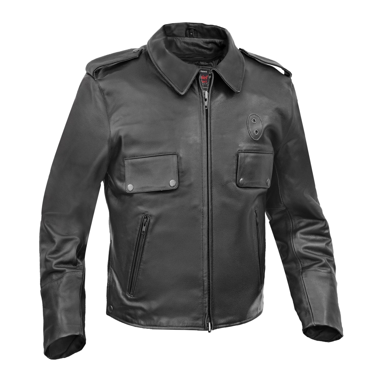 Raw Cope Men’s Leather Motorcycle Jacket