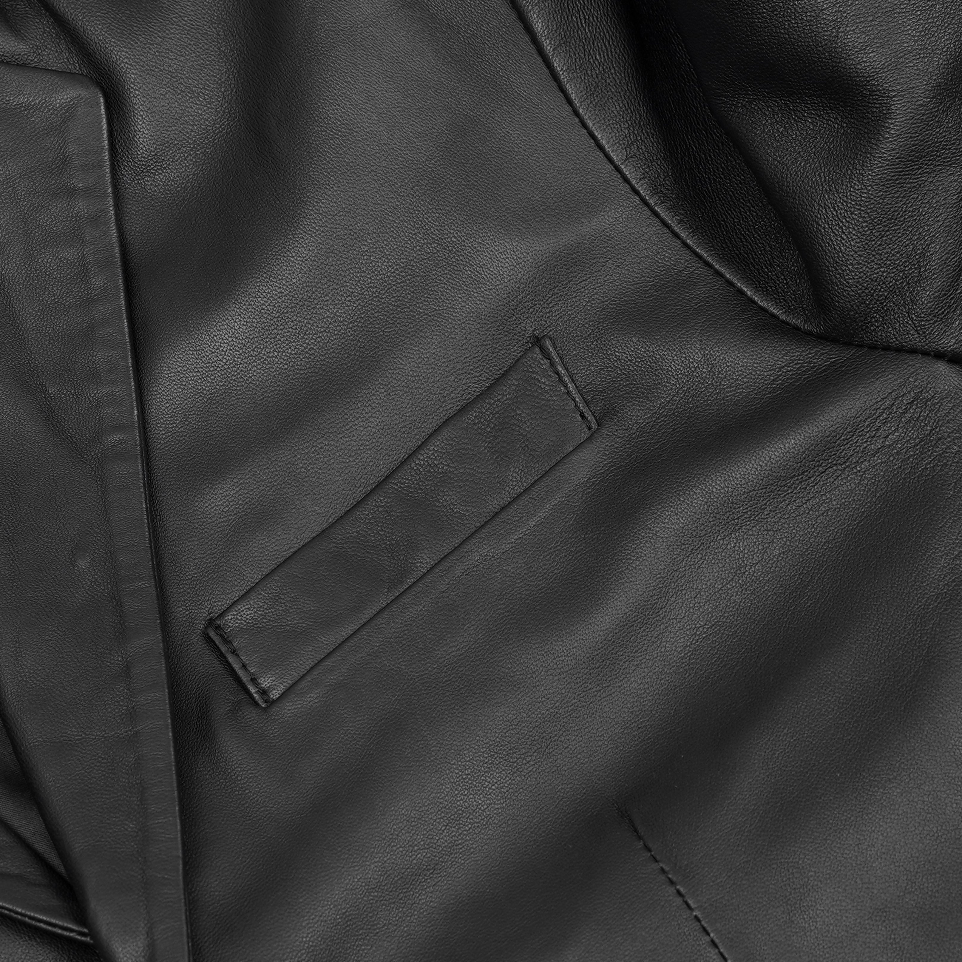 Breeze Rider Men's Motorcycle Leather Blazer