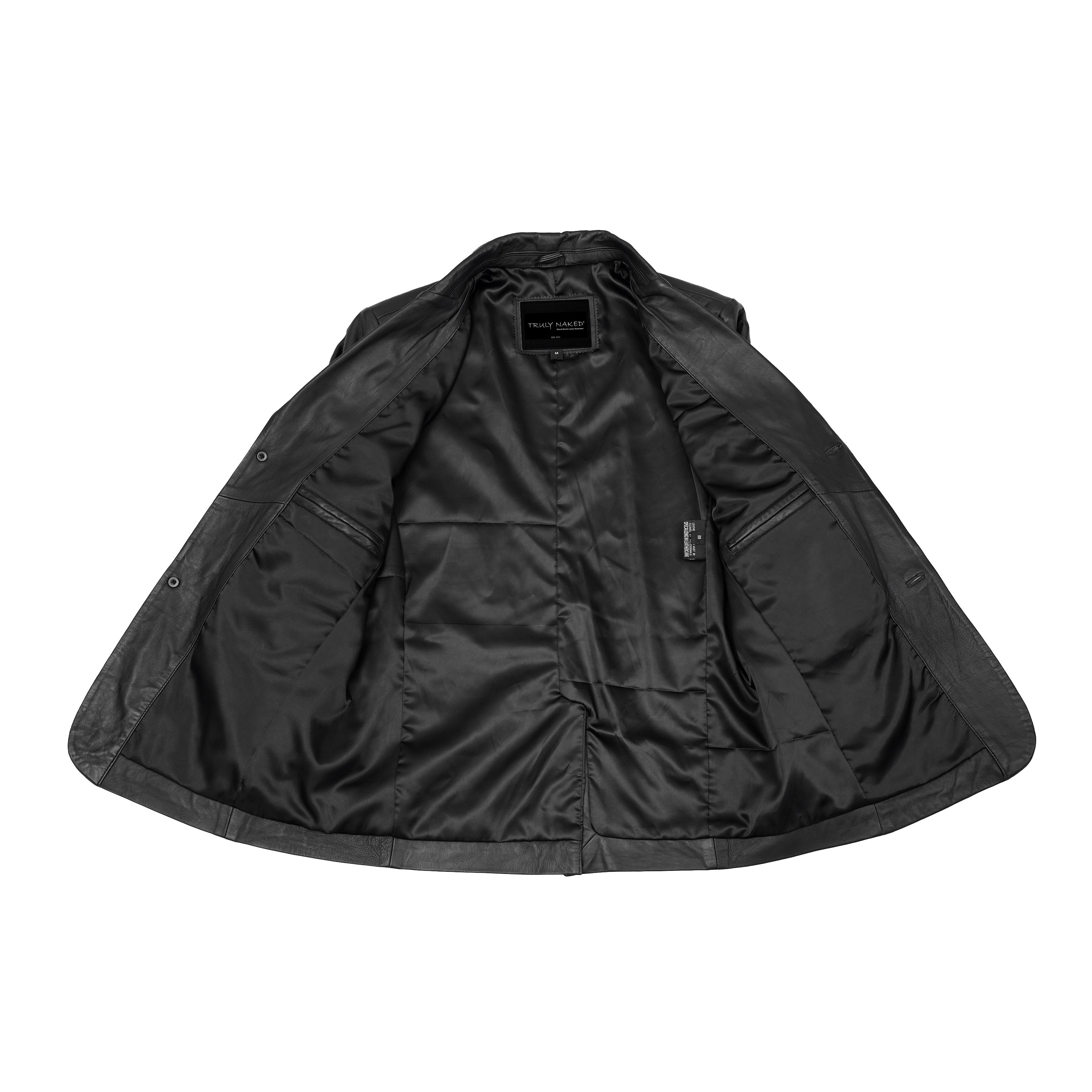 Breeze Rider Men's Motorcycle Leather Blazer