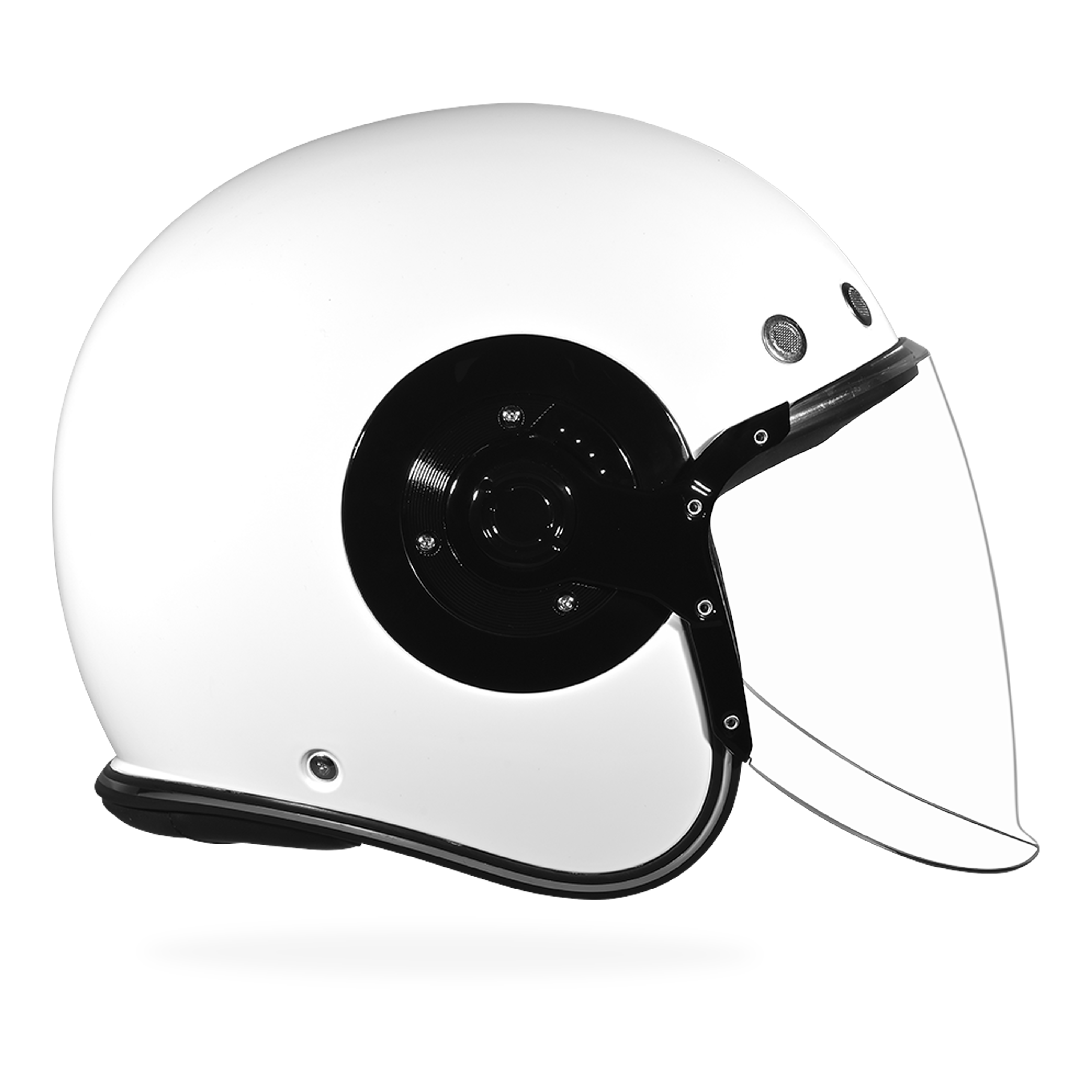D.O.T. & ECE Daytona Retro Jet- Hi-Gloss White