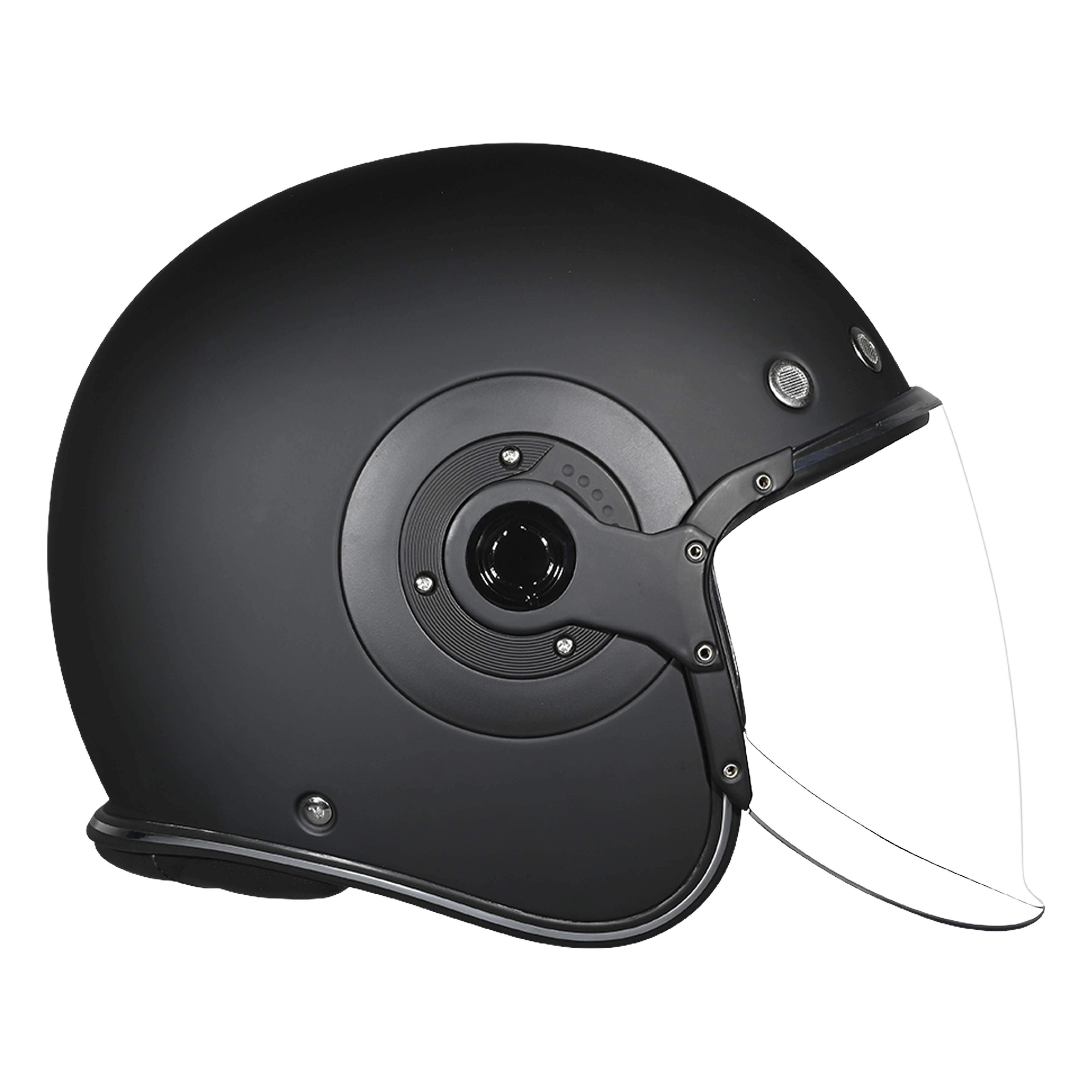 D.O.T. & ECE Daytona Retro Jet- Dull Black