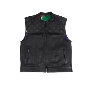 WARDEN by Raf – Premium Leather Motorcycle Vest