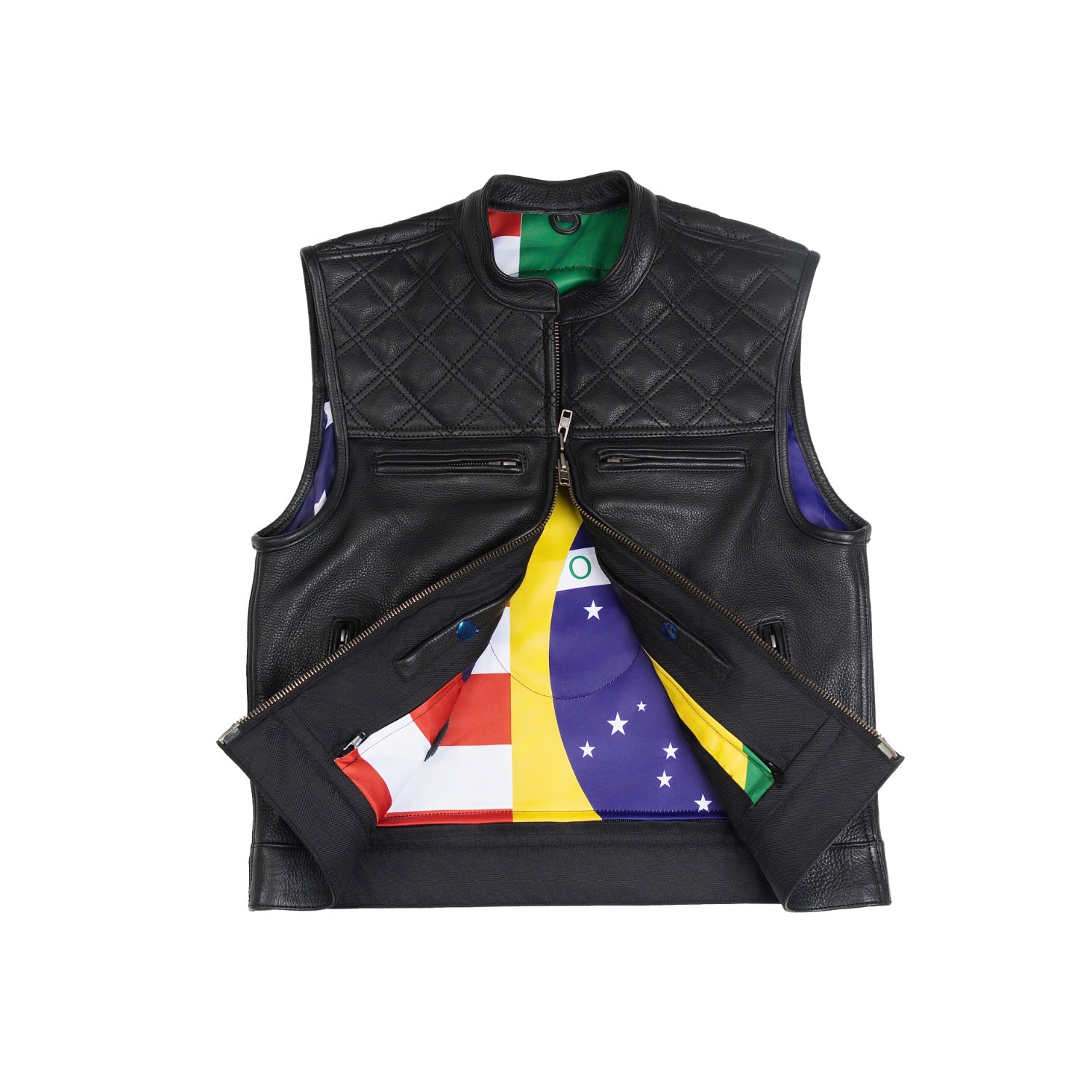 WARDEN by Raf – Premium Leather Motorcycle Vest
