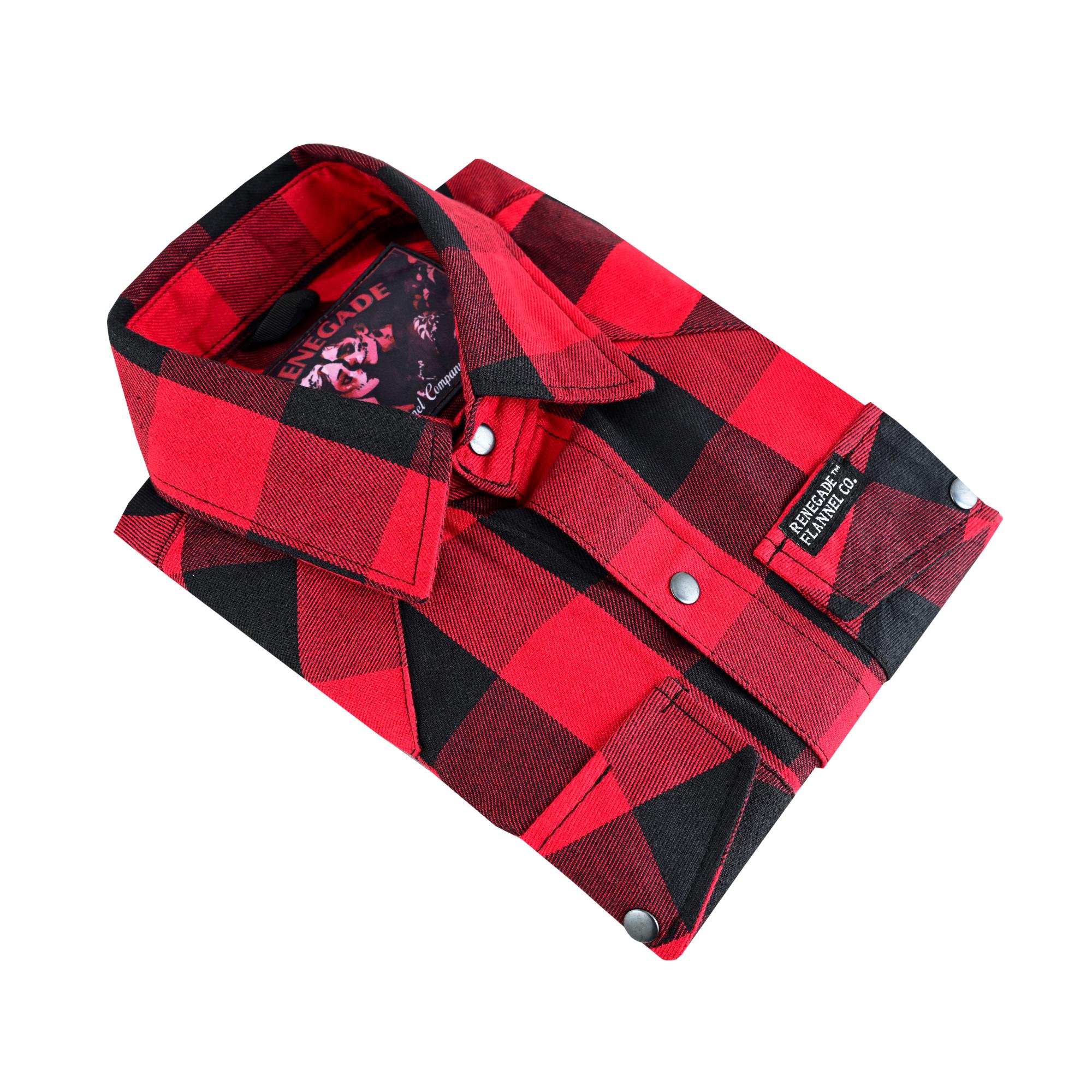 Red Styler Men's Sleeveless Flannel Shirt Daniel Smart Manufacturing