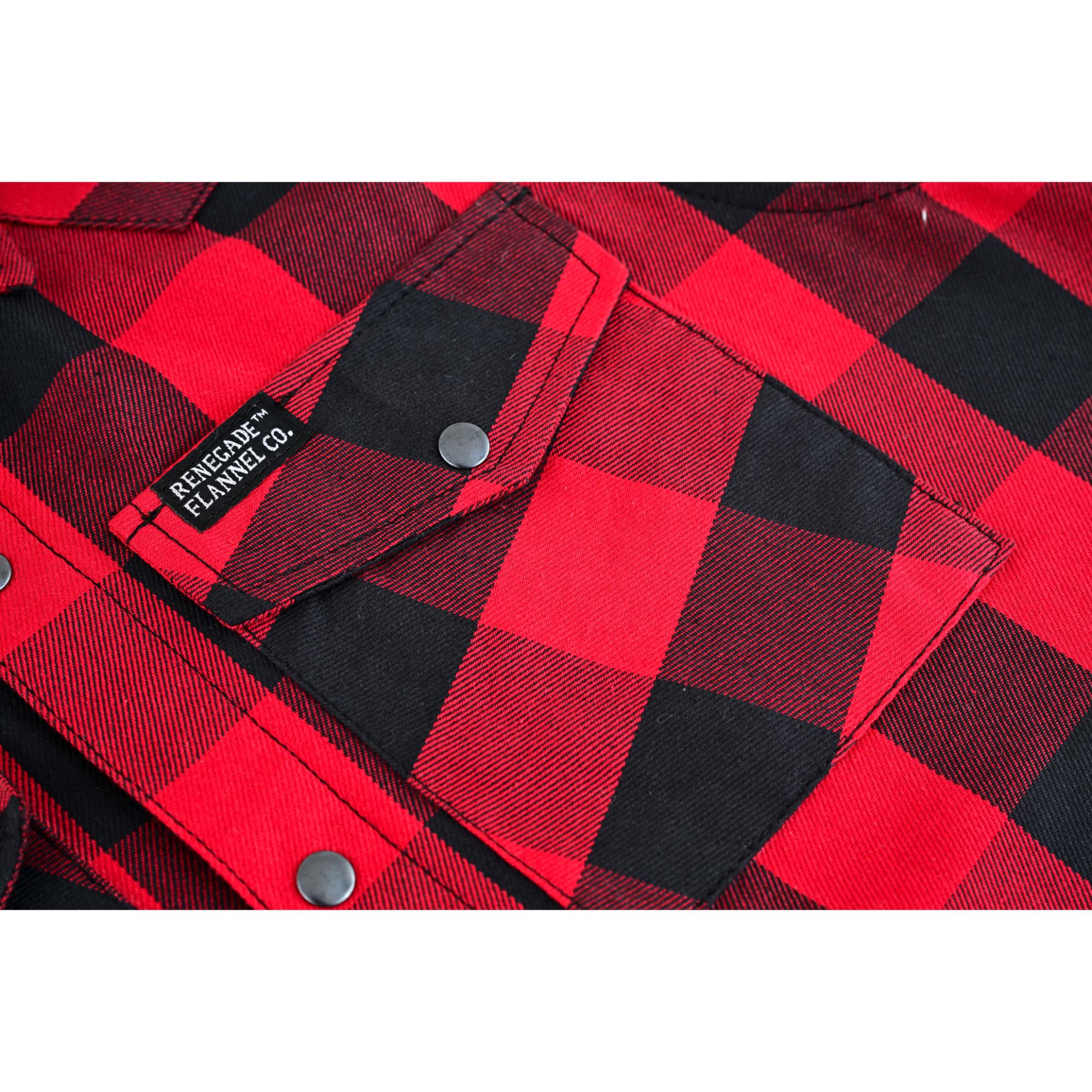 Red Styler Men's Sleeveless Flannel Shirt Daniel Smart Manufacturing