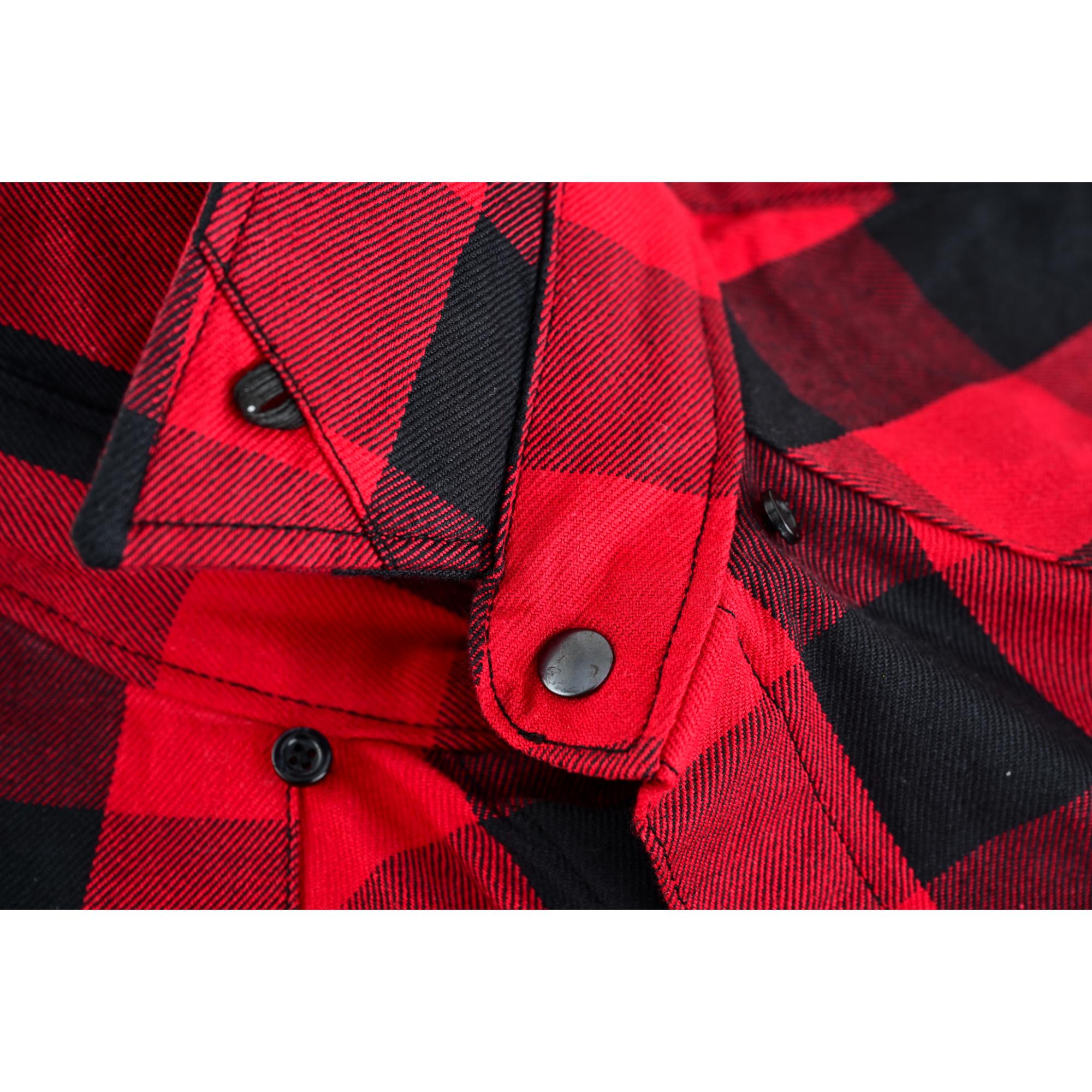 Red Styler Men's Sleeveless Flannel Shirt Daniel Smart Manufacturing
