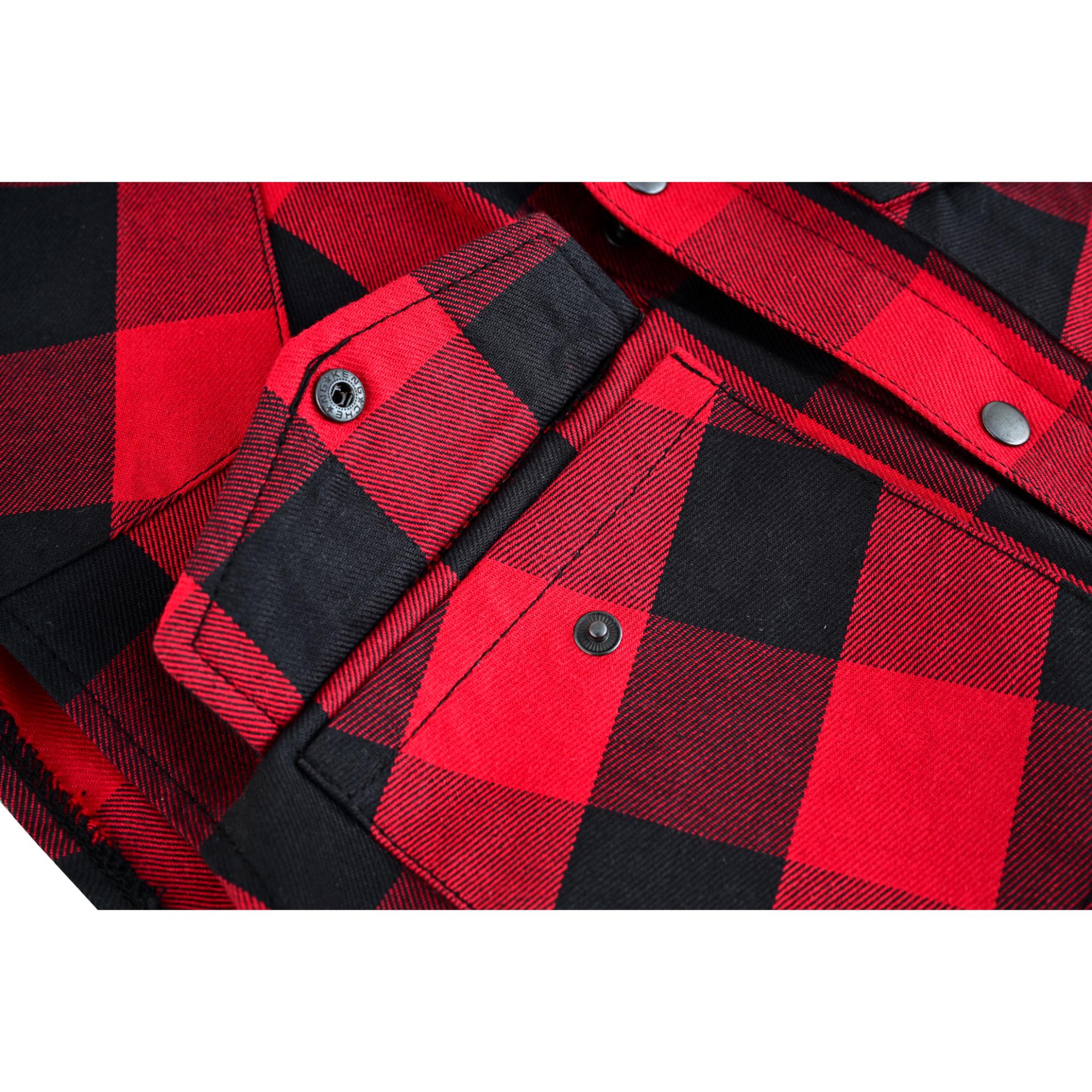 Red Styler Men's Sleeveless Flannel Shirt Daniel Smart Manufacturing