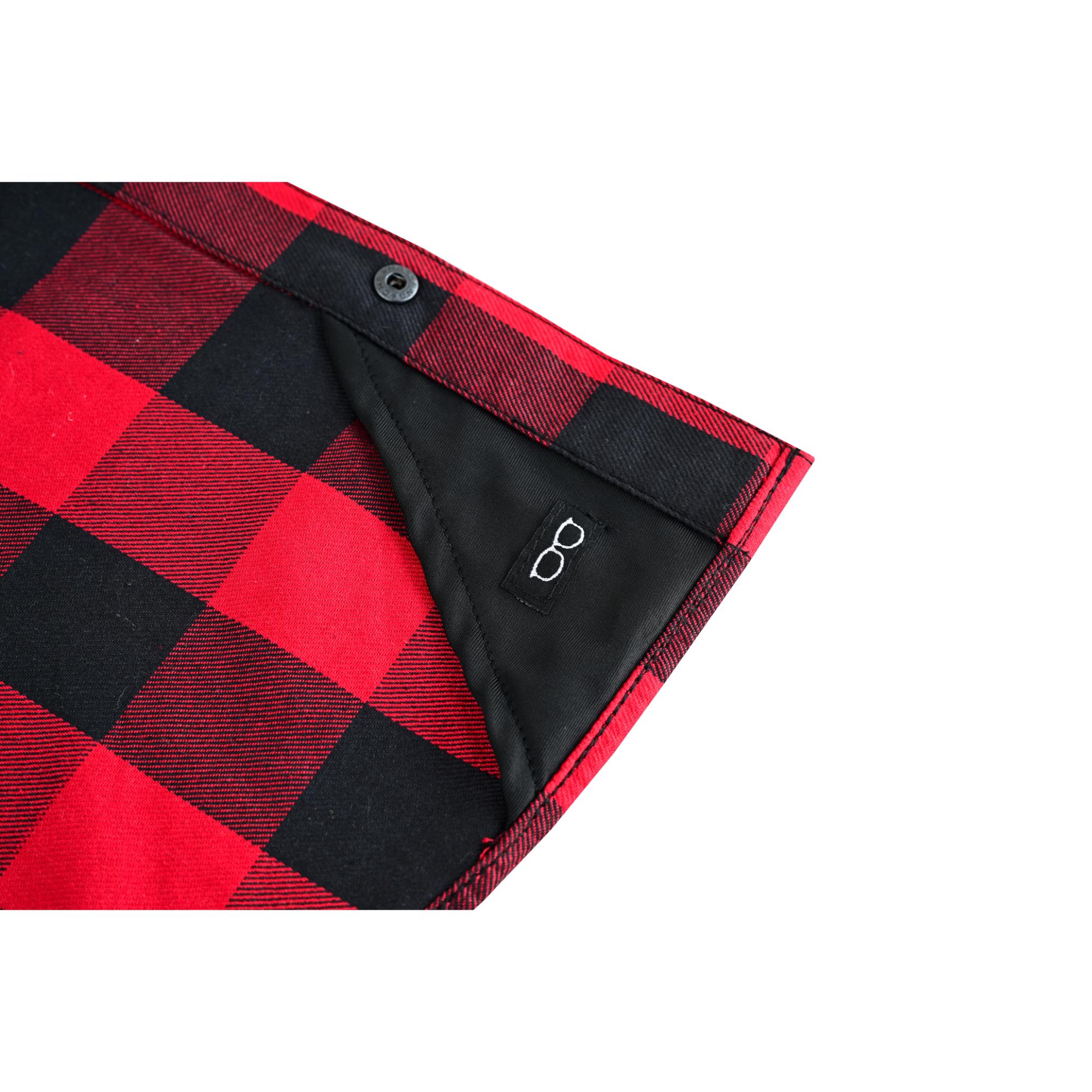 Red Styler Men's Sleeveless Flannel Shirt Daniel Smart Manufacturing