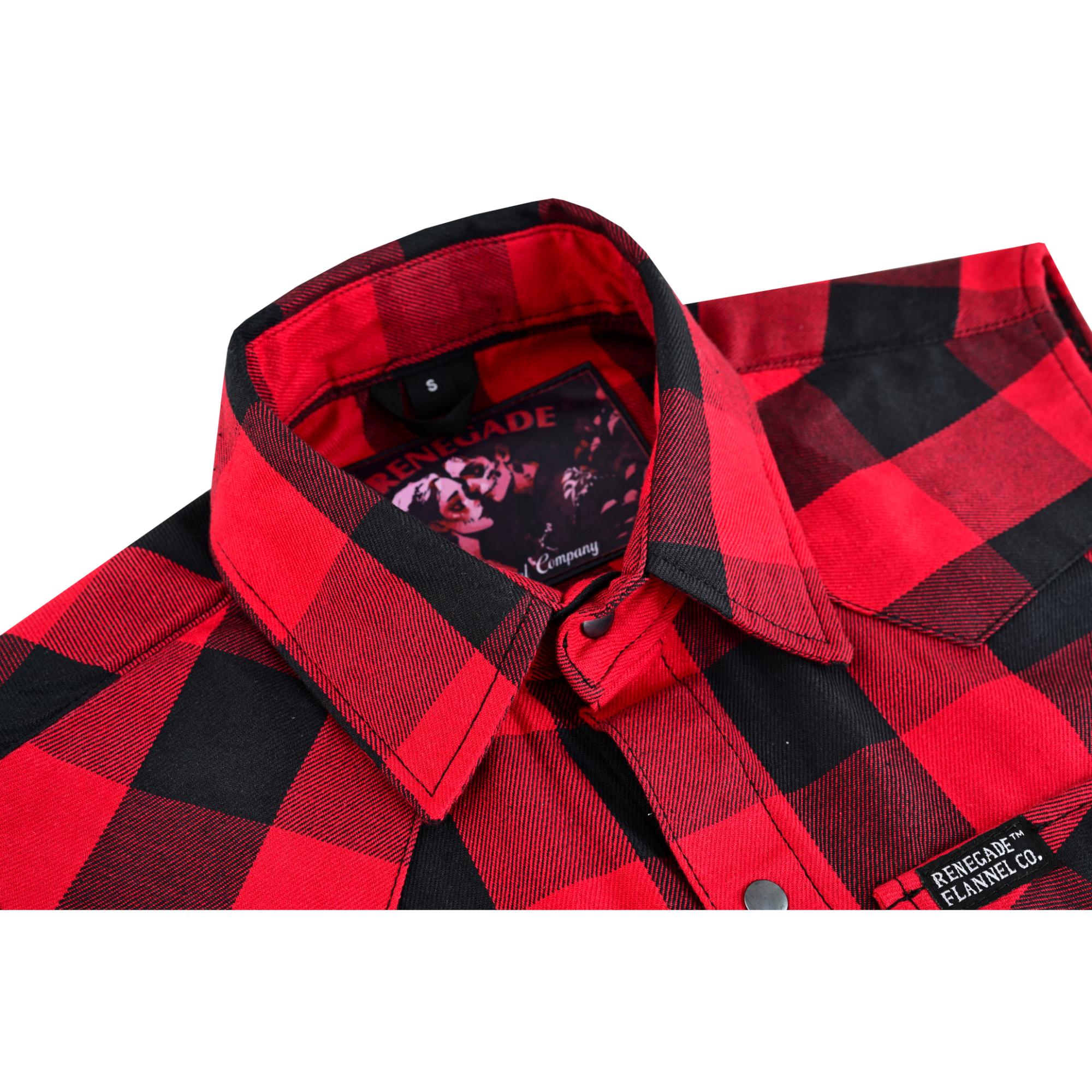 Red Styler Men's Sleeveless Flannel Shirt Daniel Smart Manufacturing