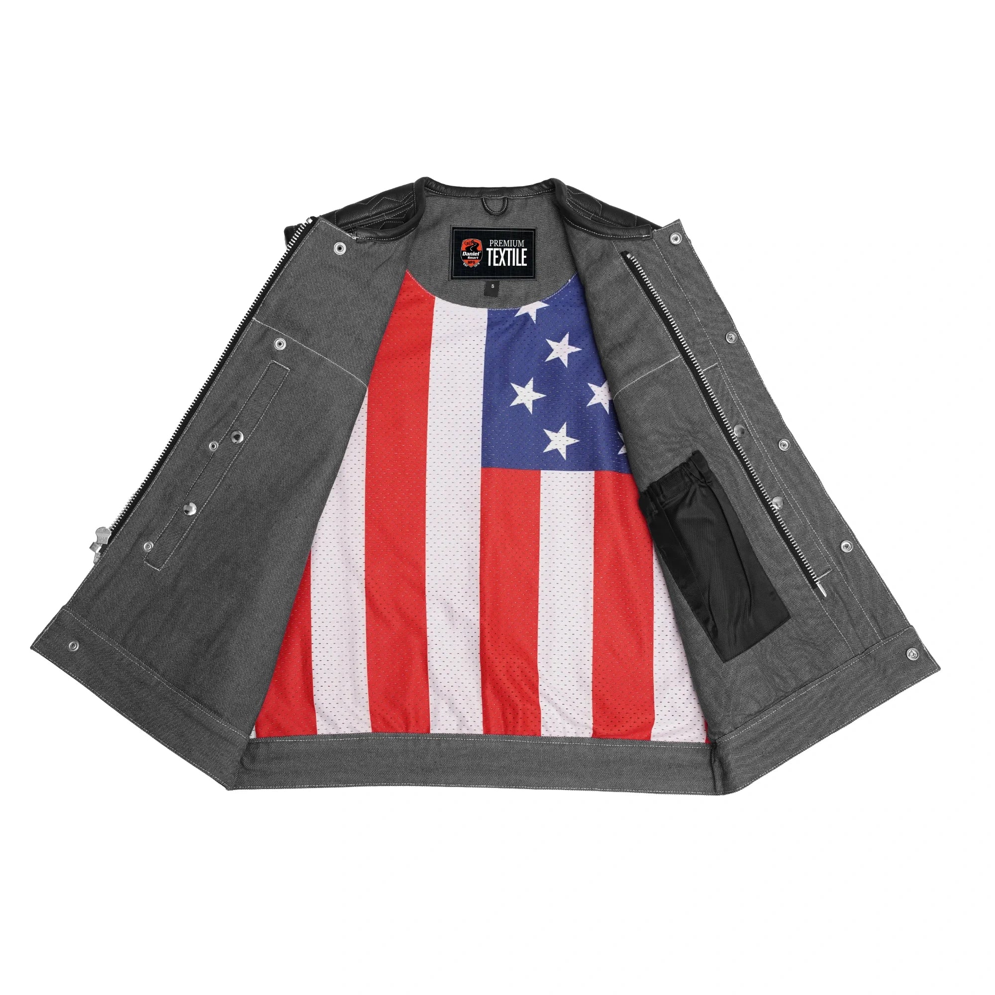 Road House - Men’s Denim Motorcycle Vest