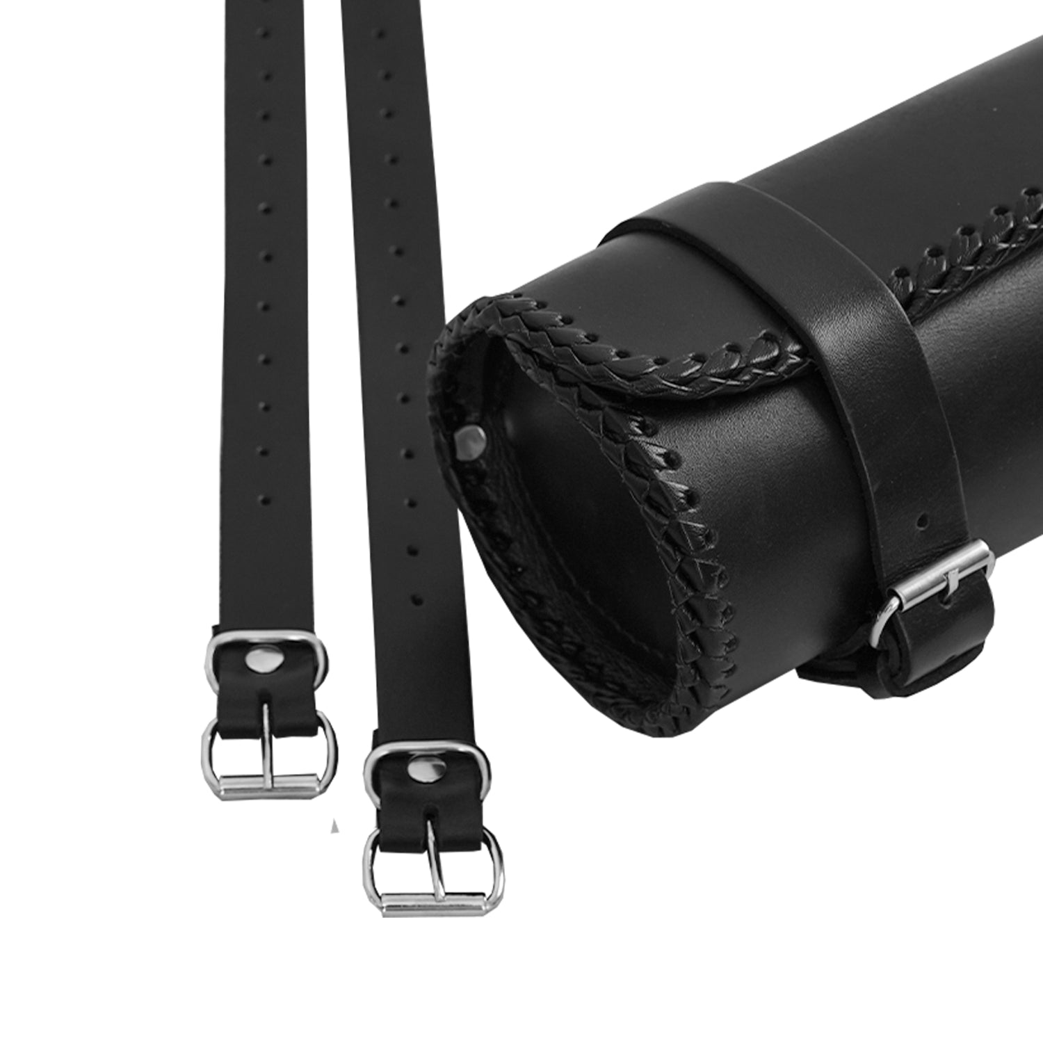 Roadtool Premium Large Leather Round Tool Bag