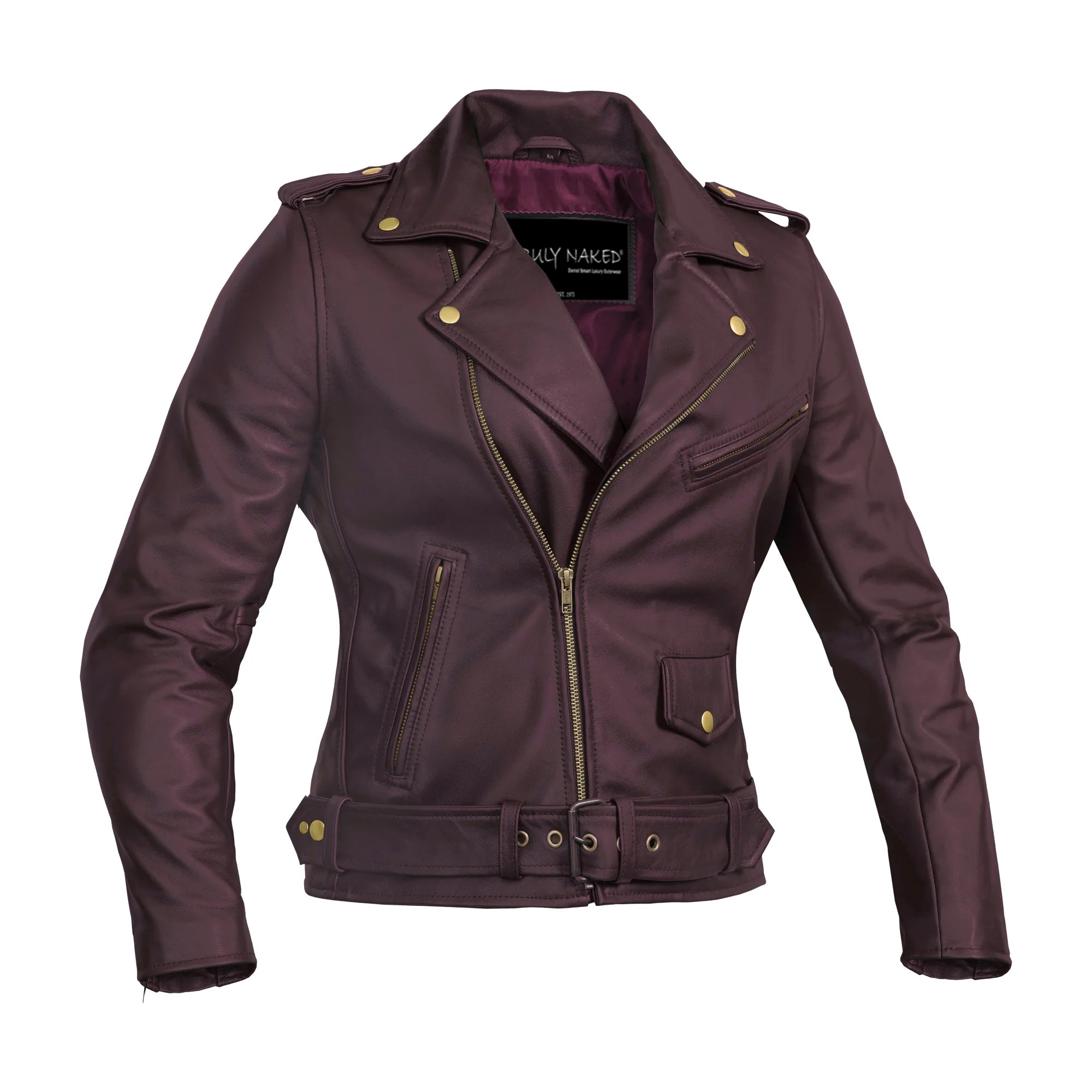 Rose Glow™ Women's Leather Motorcycle Jacket