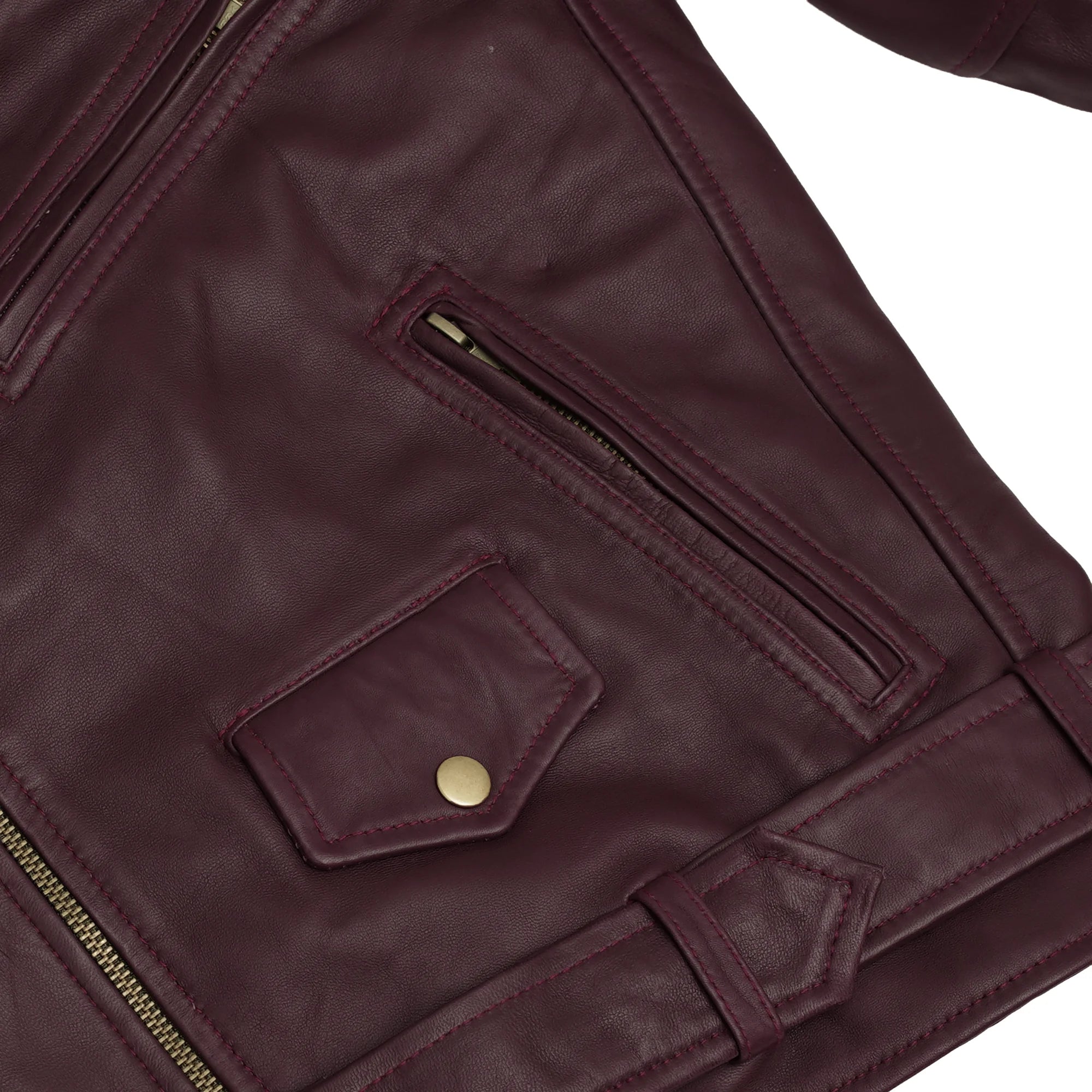Rose Glow™ Women's Leather Motorcycle Jacket