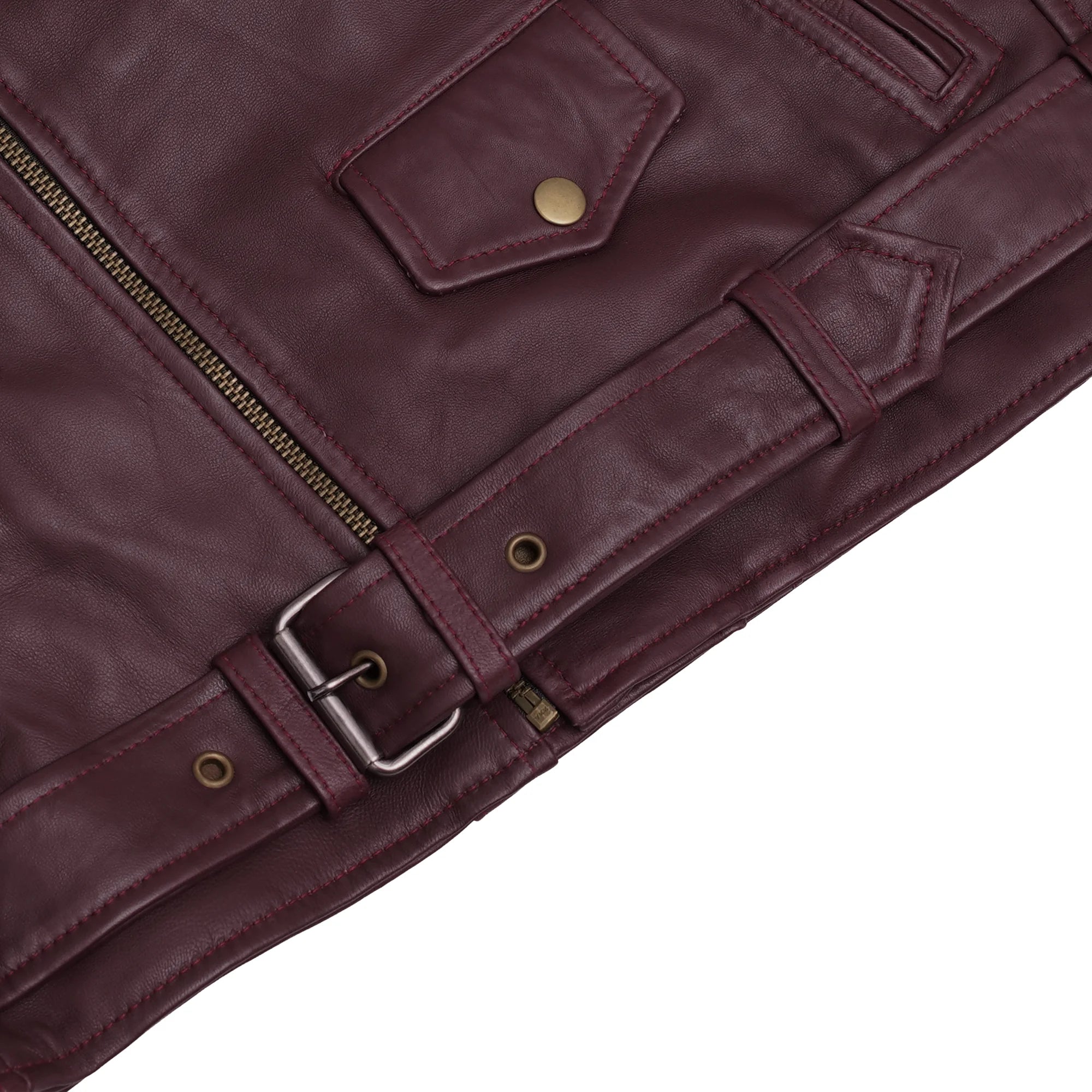 Rose Glow™ Women's Leather Motorcycle Jacket