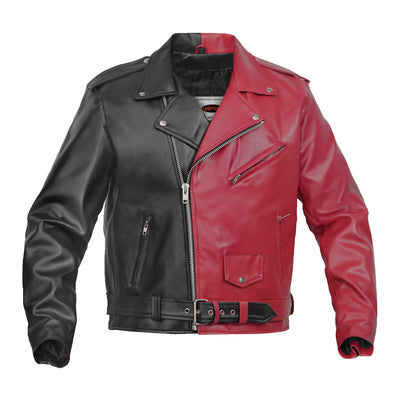 Ruinborn Men’s Faux Leather Motorcycle Jacket
