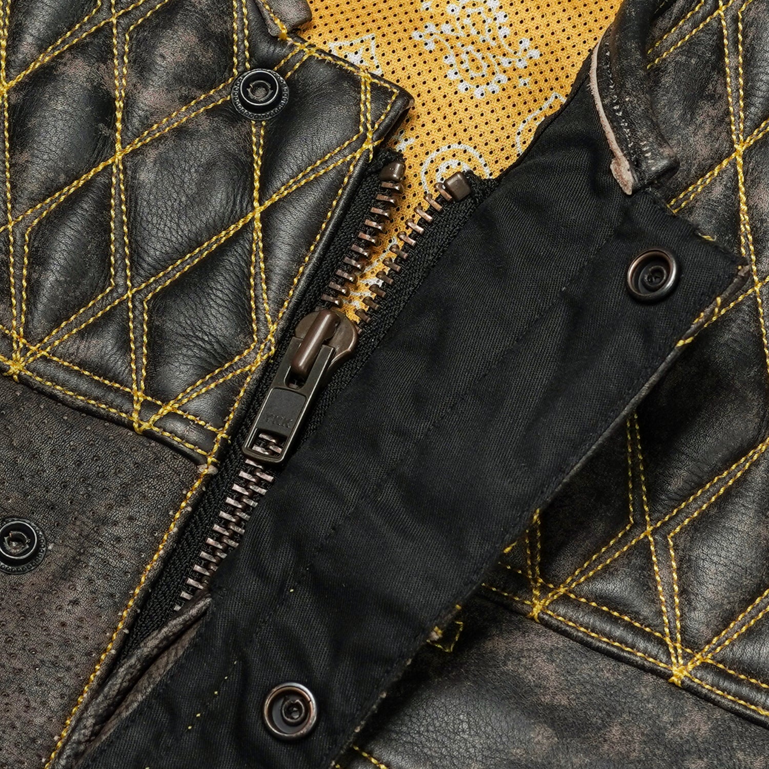 Rust Rider Men’s Motorcycle Leather Vest