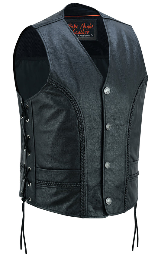 Rustler Leather Motorcycle Vest