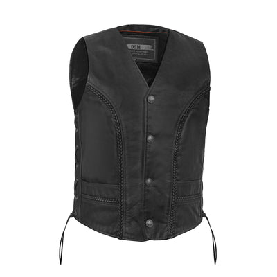 Rustler™ - Men's Motorcycle Leather Vest