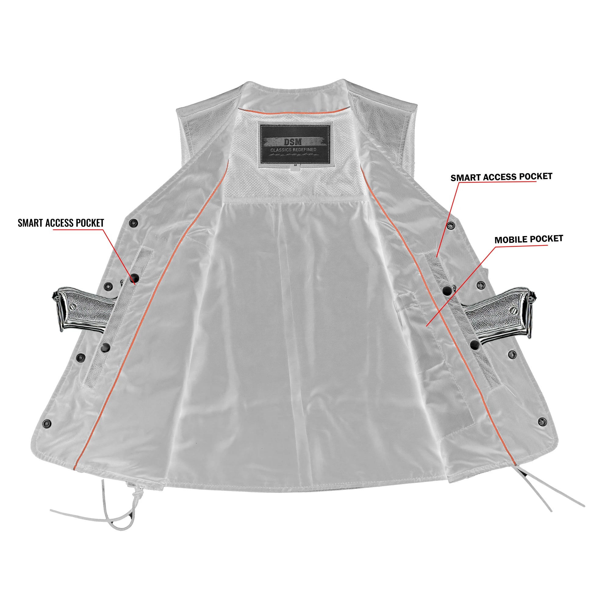 Rustler™ - Men's Motorcycle Leather Vest