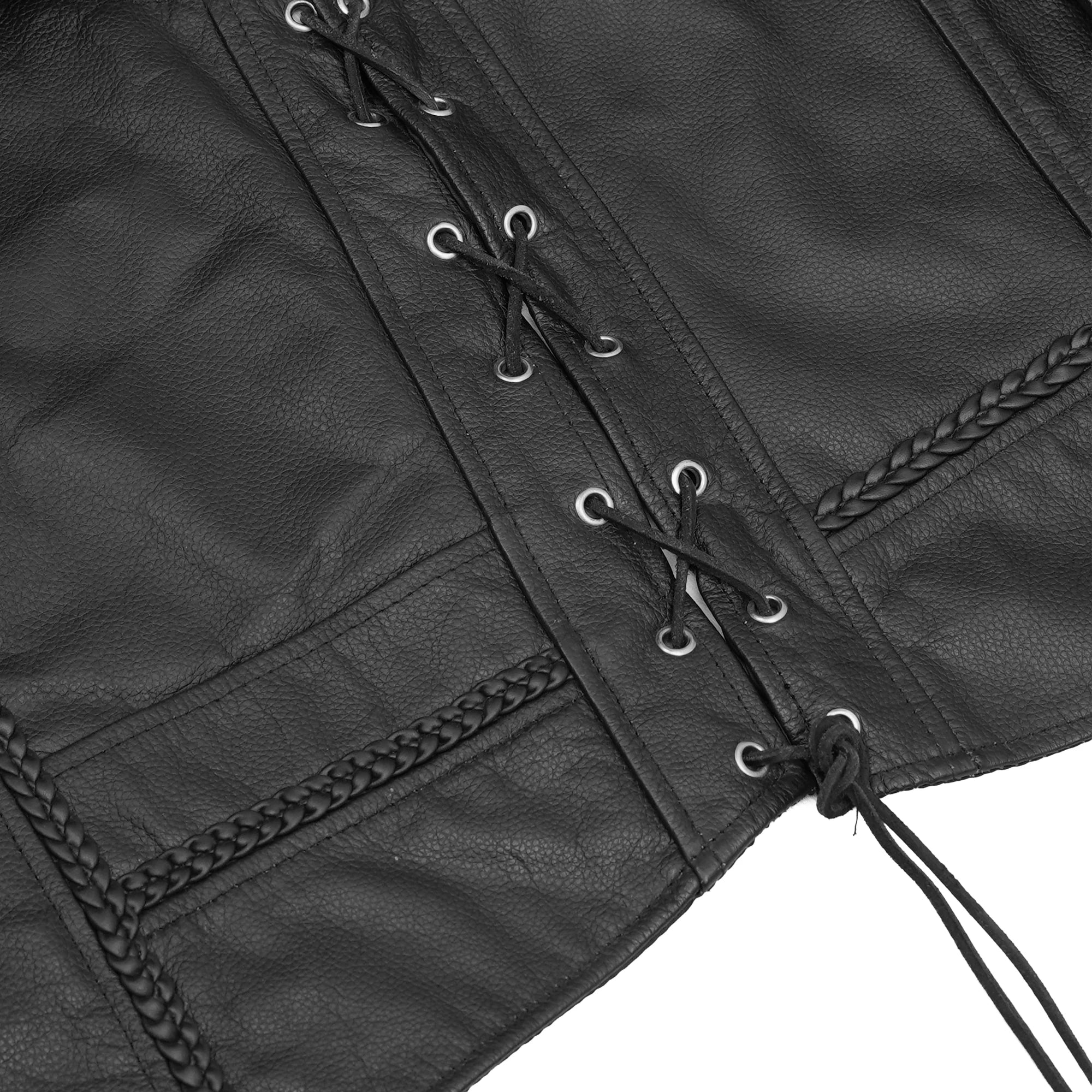 Rustler™ - Men's Motorcycle Leather Vest
