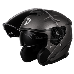 D.O.T. & ECE Daytona Spyder Jet- Gun Metal Grey Dull Metallic