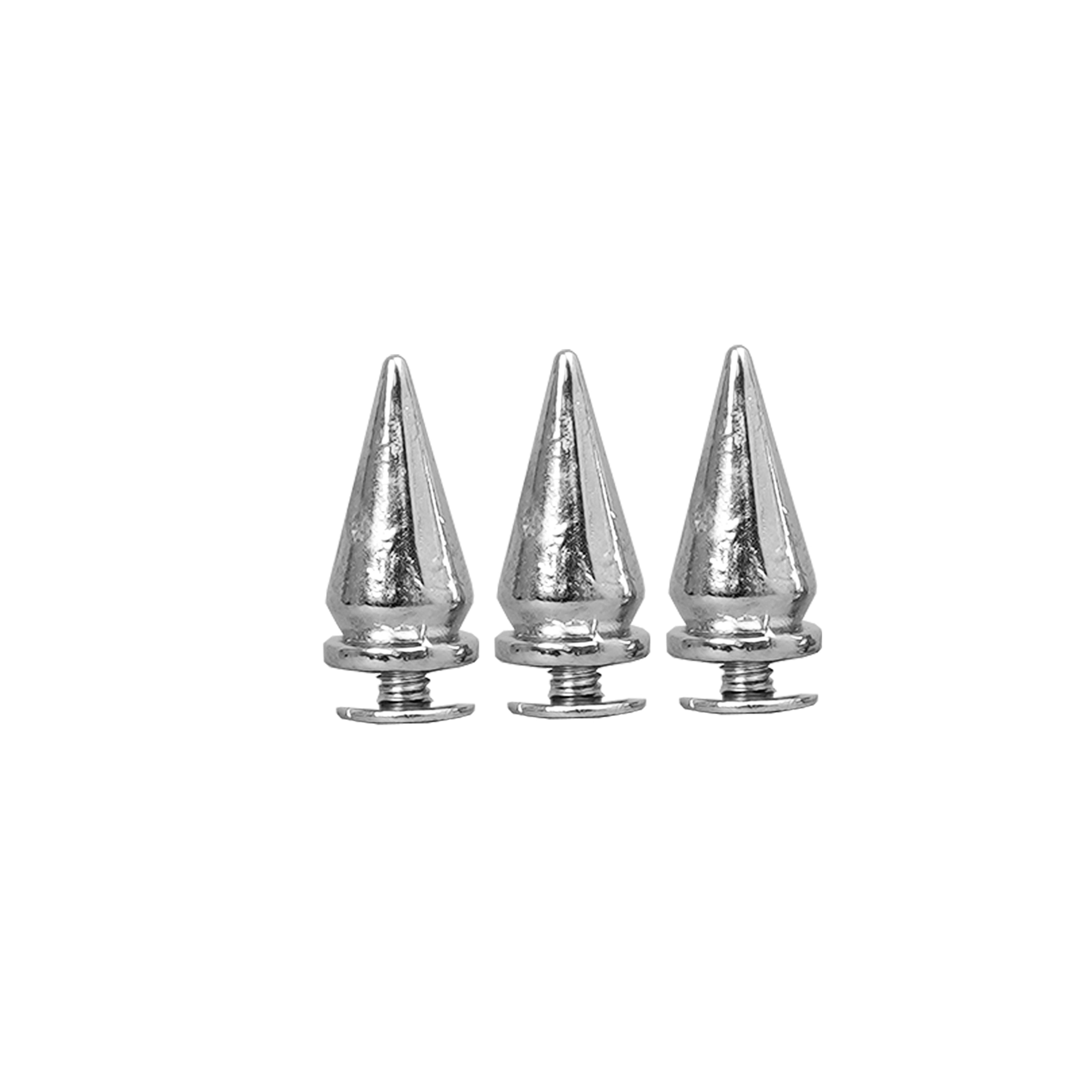 Chrome Screw-back Spike Studs - 10mm