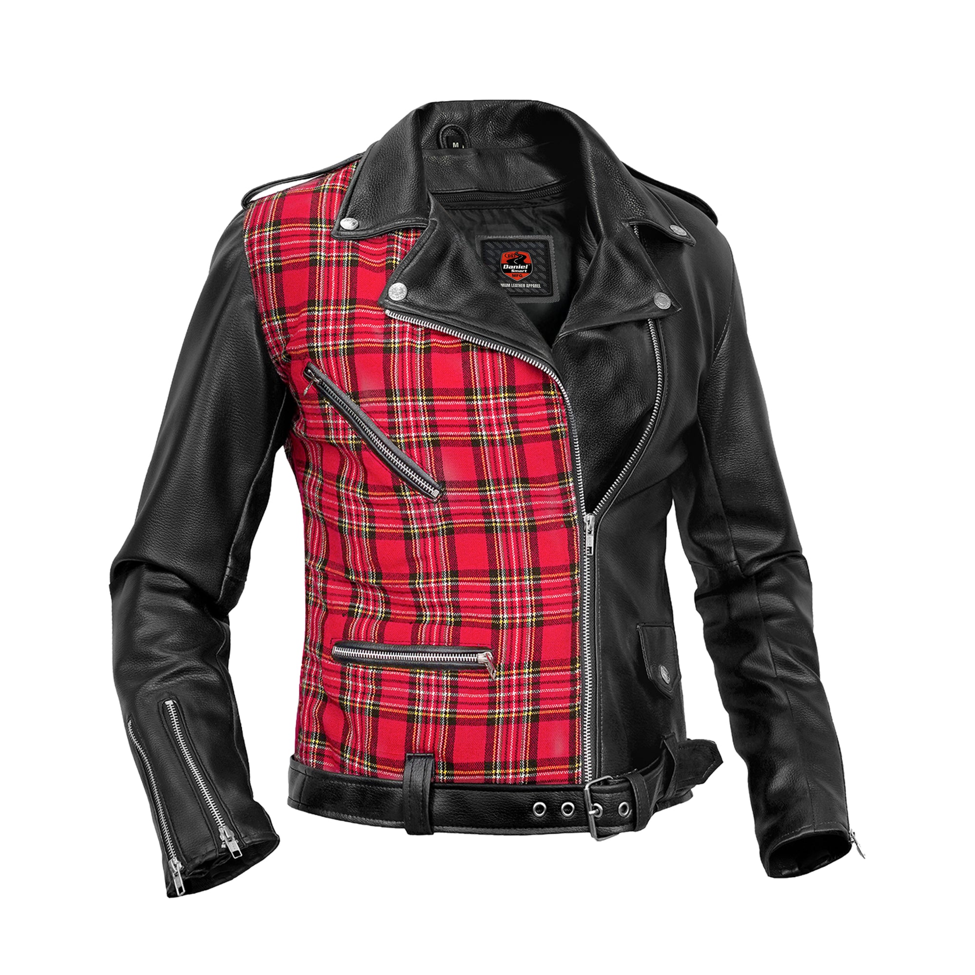 Scarlet Storm - Women’s Motorcycle Faux Leather Jacket