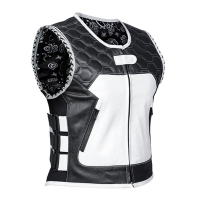 Shadow Pearl Women's Leather Motorcycle Vest