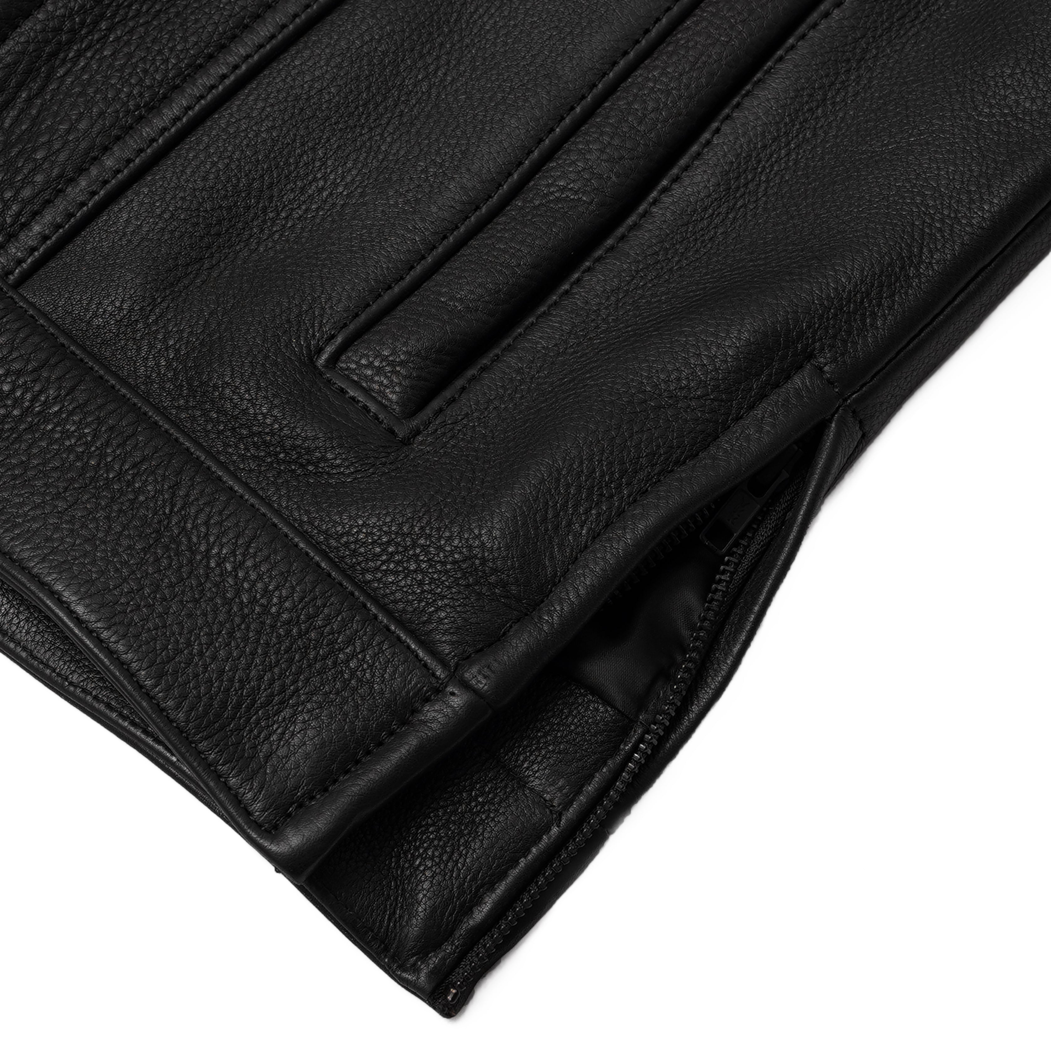 Shockster Men's Leather Vest | Premium Biker Style & Comfort