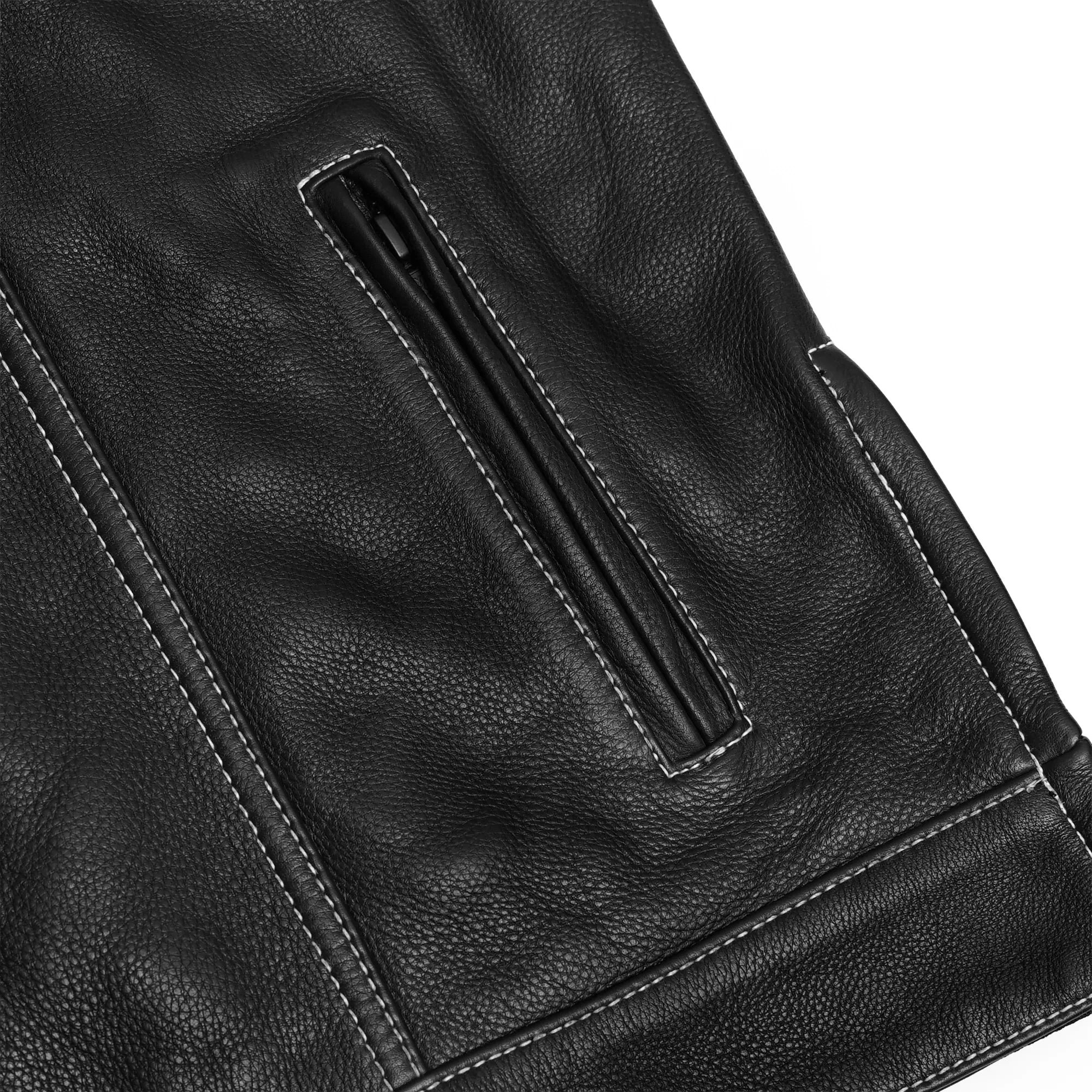 Skullster - Men’s Motorcycle Leather Vest