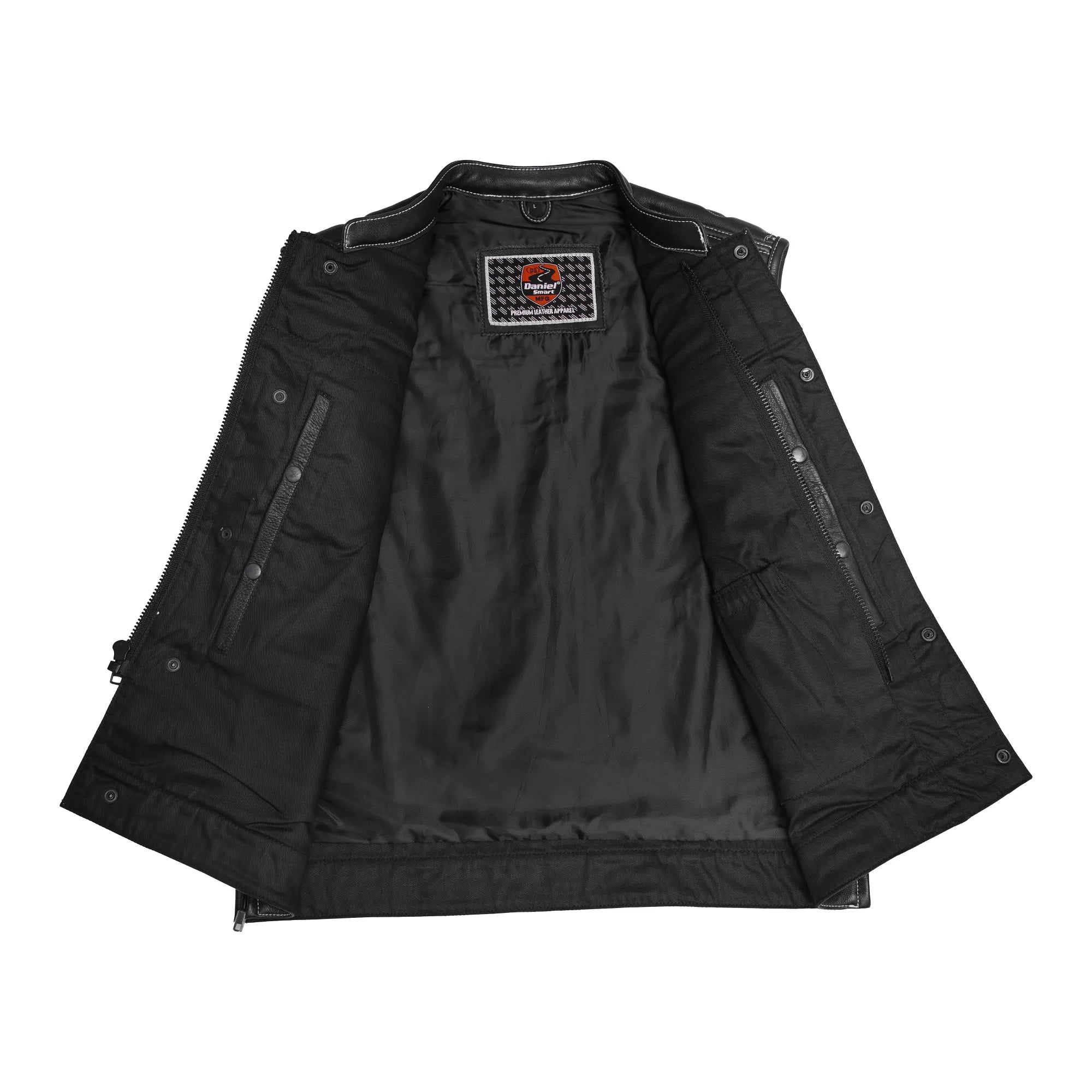 Skullster - Men’s Motorcycle Leather Vest