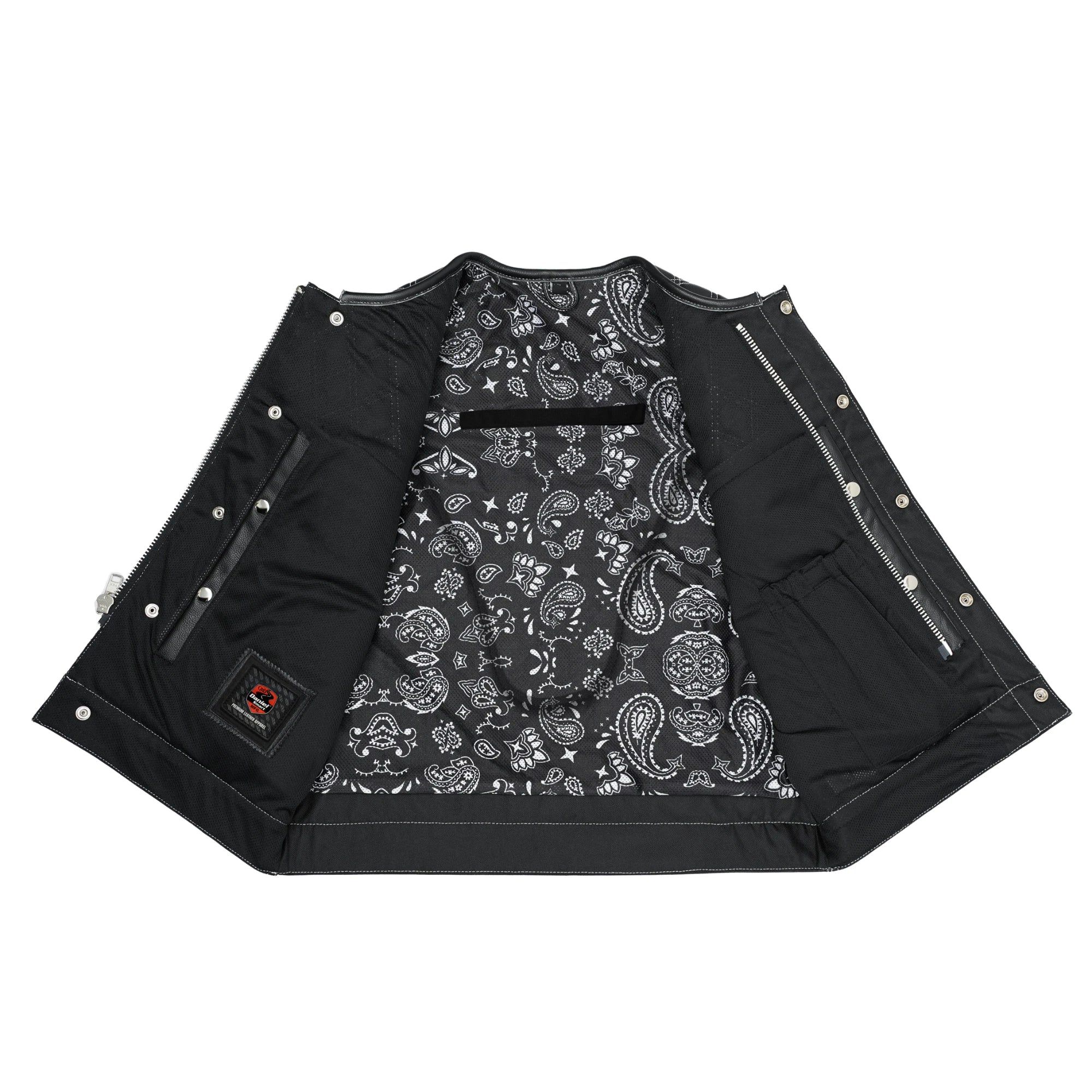 Sledgehammer™ Perforated Lowcut Summer Spark Men's Leather Vest