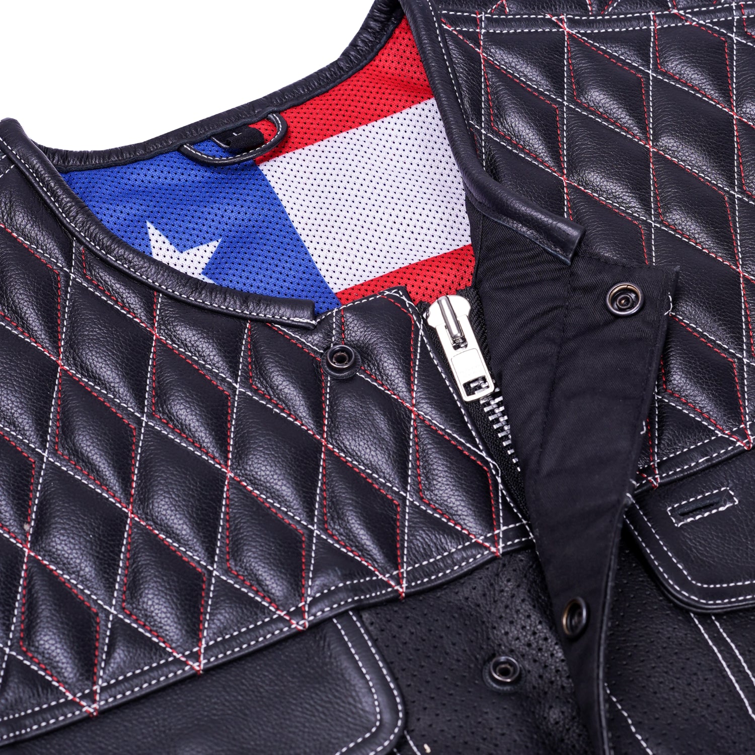 Star Shield – Men’s Motorcycle Leather Vest