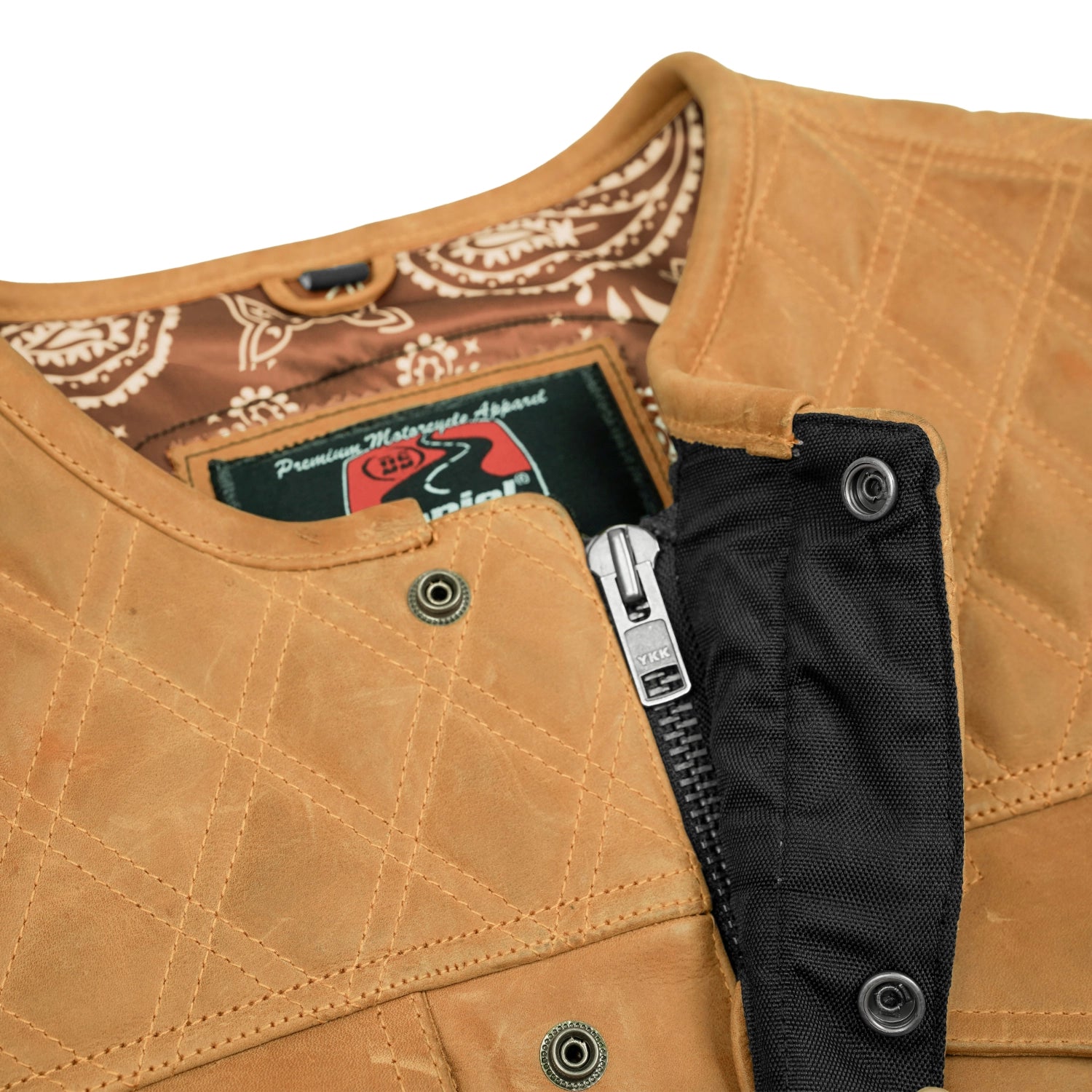 Timberline Men’s Leather Motorcycle Vest