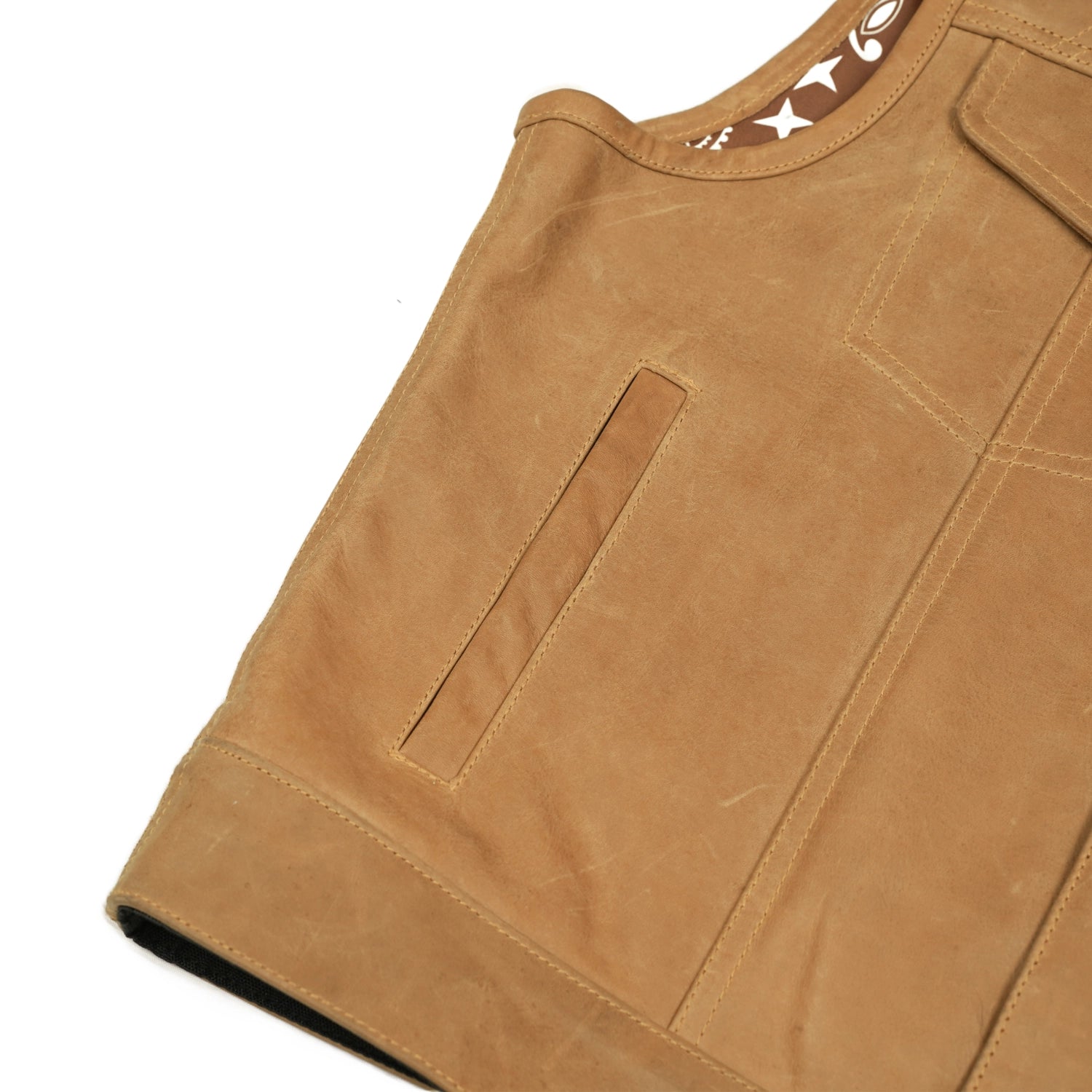 Timberline Men’s Leather Motorcycle Vest