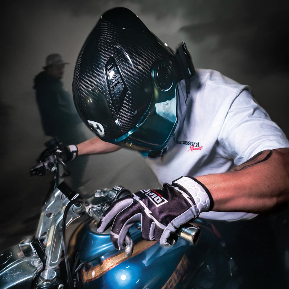 designer motorcycle helmets D.O.T. & ECE Daytona C6 PRO- Grey Carbon Fiber S Just depends on the Choose Color:White Glossy Bell Custom 500 Retro motorcycle touring gear