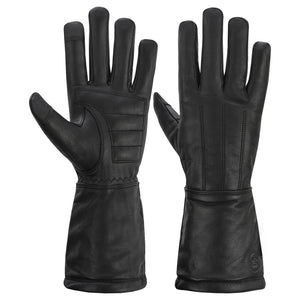 Wind Rider Men's Leather Motorcycle Gloves