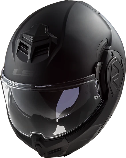 Advant Solid Modular Motorcycle Helmet W/ SunShield Matte Noir-Daniel Smart Mfg - Retail