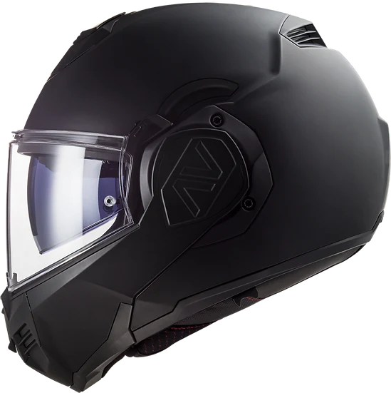 Advant Solid Modular Motorcycle Helmet W/ SunShield Matte Noir-Daniel Smart Mfg - Retail